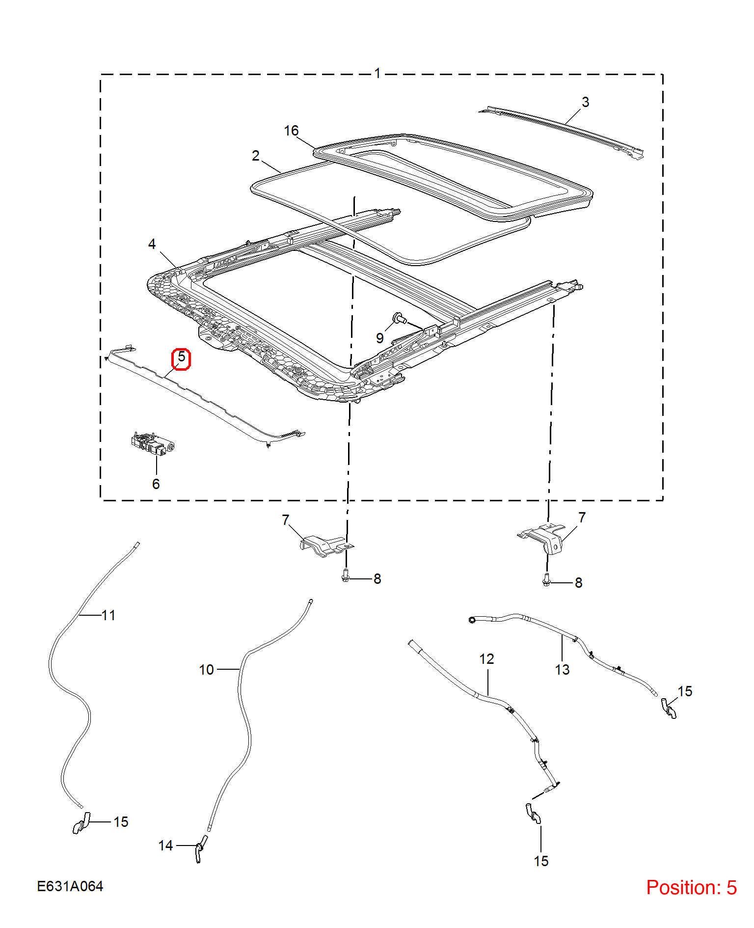 MG Sunroof deflector OEM 10707564 FOR MG5 MG6 10707564-MG_OEM