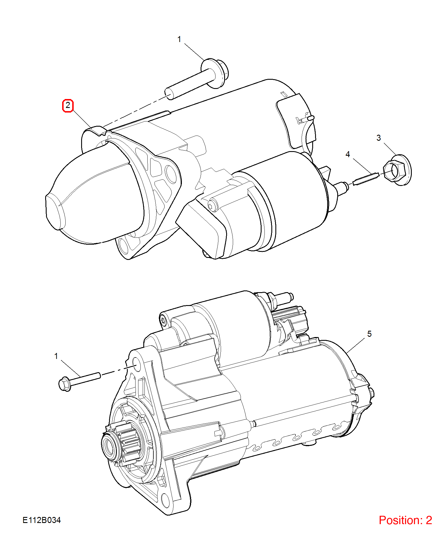 MG Starter motor OEM 10707999 FOR MG6 10707999-MG_OEM
