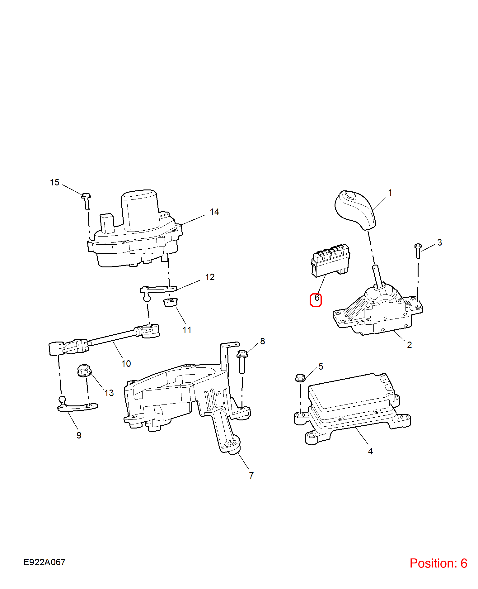 MG Gear position display OEM 10708900 FOR MG 10708900-MG_OEM