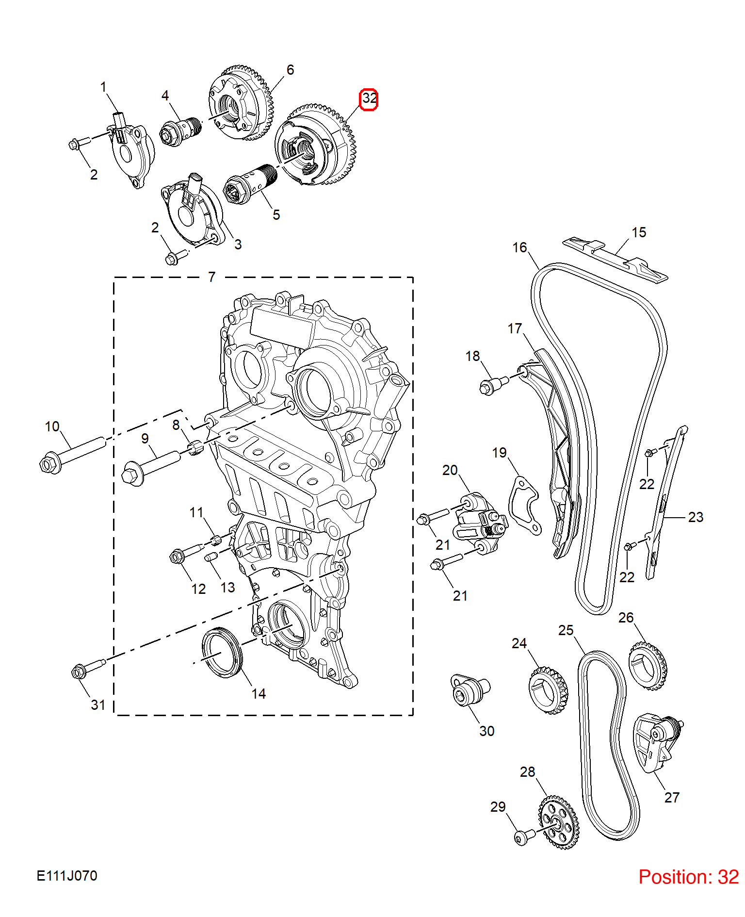 MG Camshaft adjuster OEM 10710428 FOR MG5 10710428-MG_OEM
