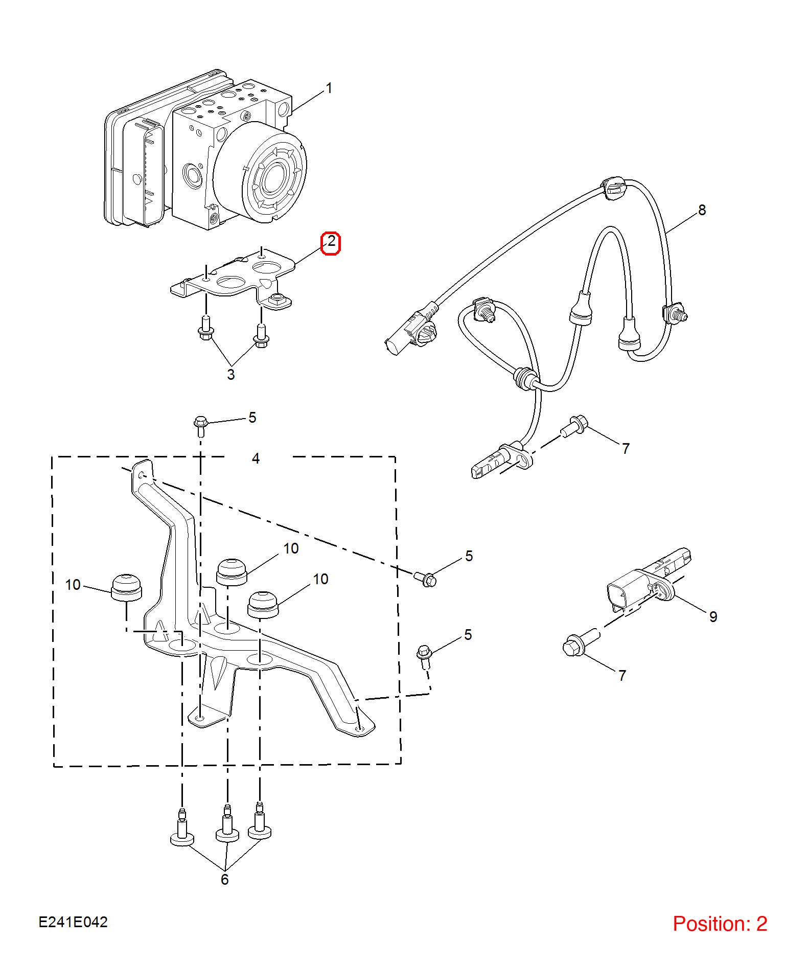 MG ABS pump bracket OEM 10712095 FOR MG5 10712095-MG_OEM