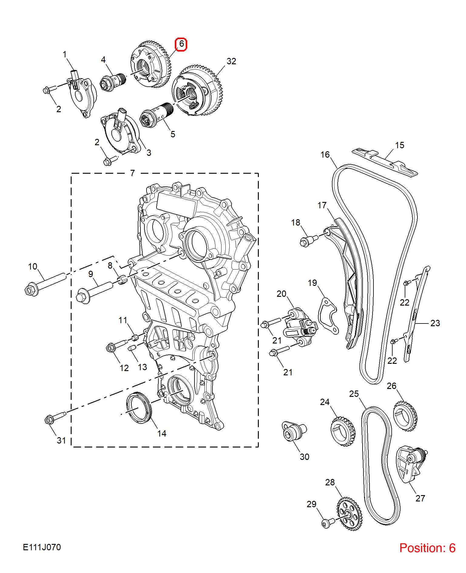 MG Camshaft adjuster OEM 10719075 FOR MG5 10719075-MG_OEM