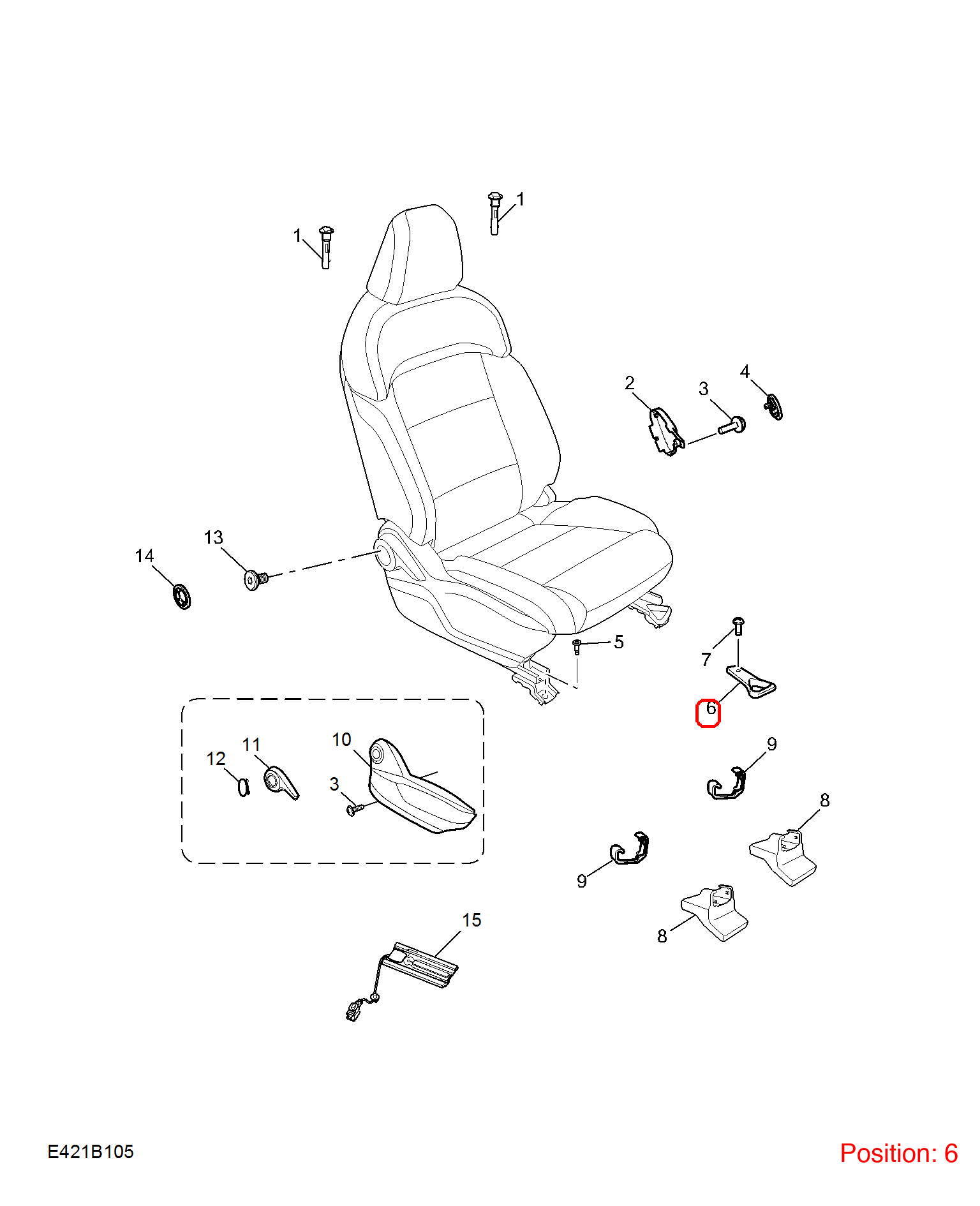 MG Seat adjustment handle OEM 10719229PHD FOR MG 10719229PHD-MG_OEM