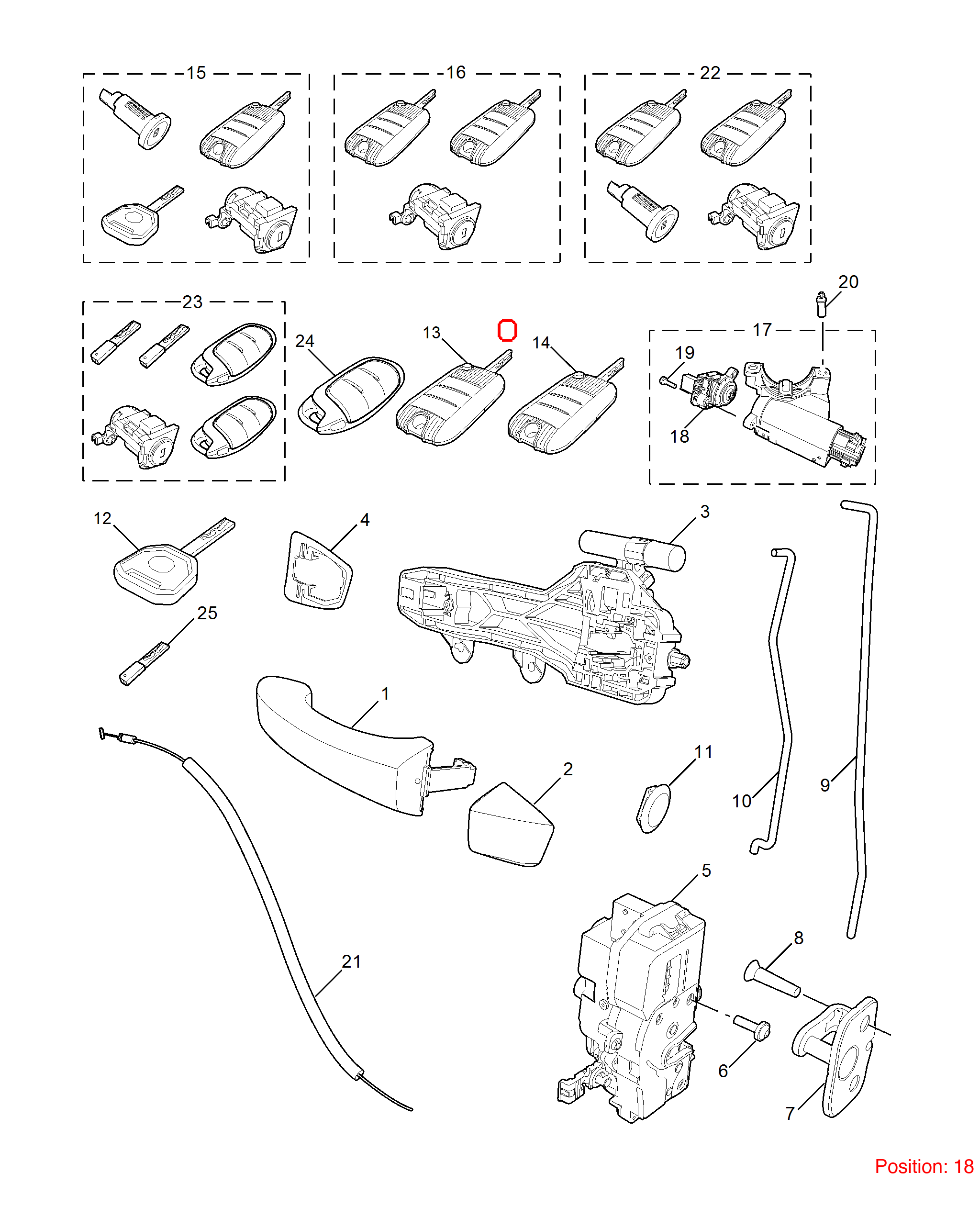 MG Ignition switch OEM 10731657 FOR MG 10731657-MG_OEM