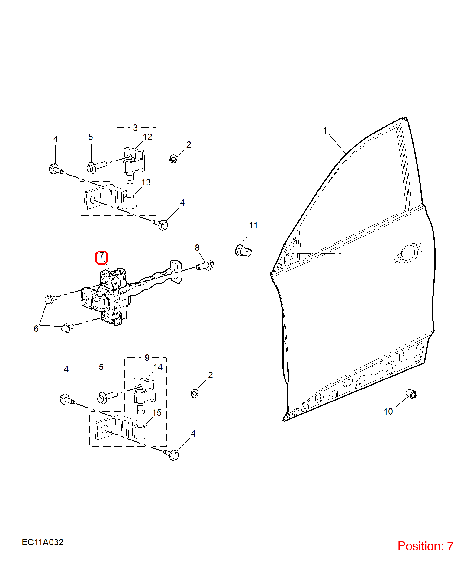 MG Door Brake OEM 10733686 FOR MG 10733686-MG_OEM