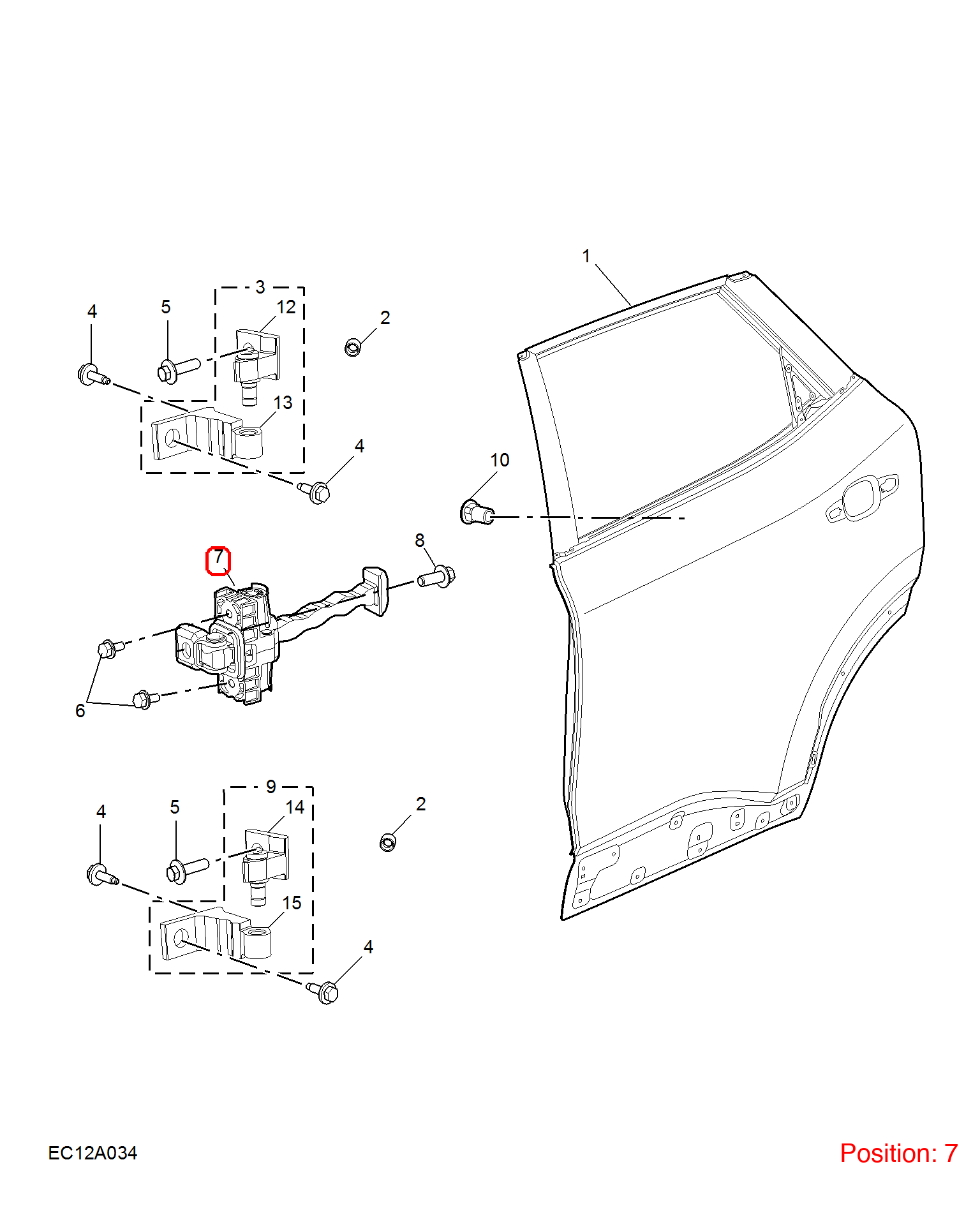 MG Door Brake OEM 10733688 FOR MG 10733688-MG_OEM