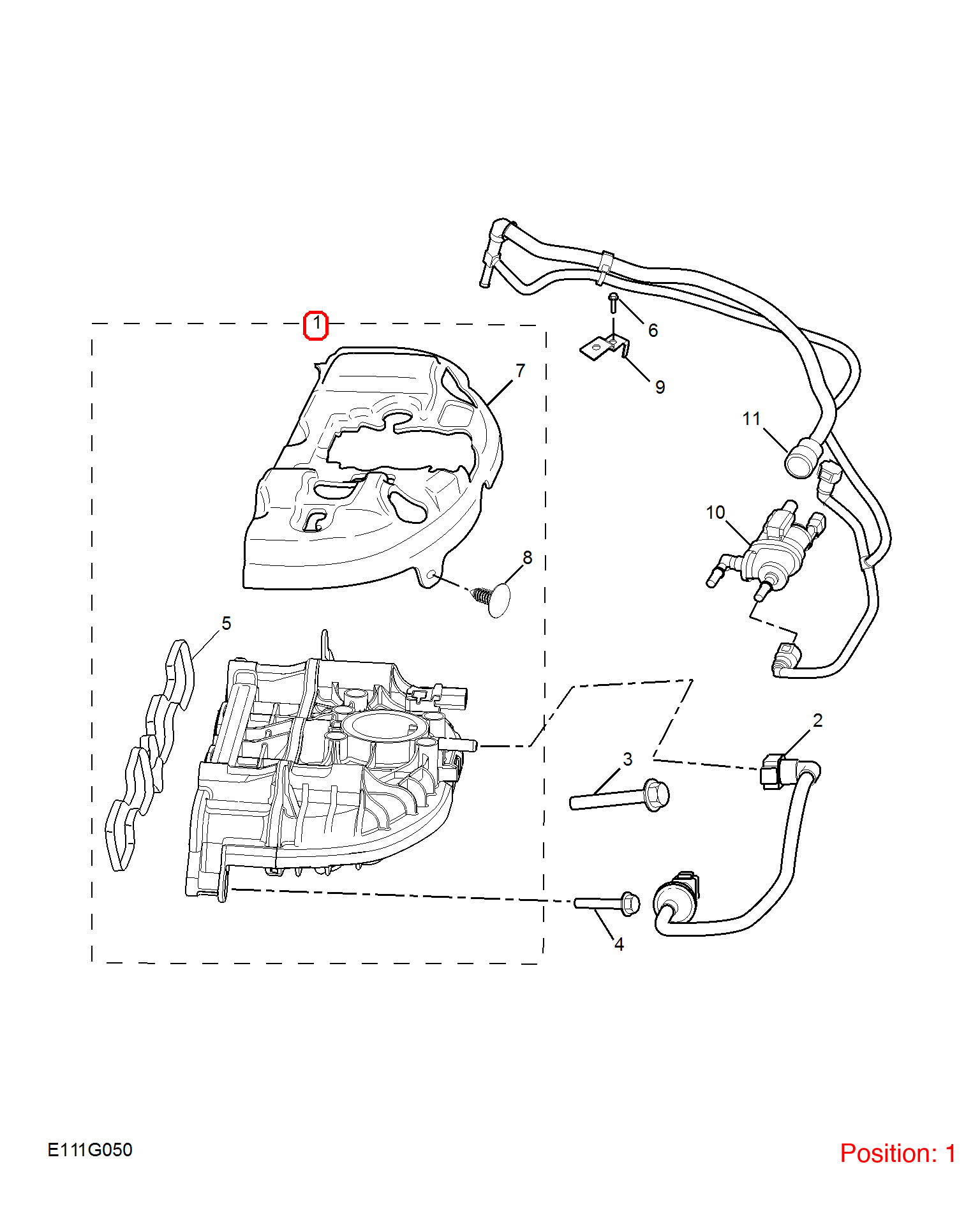 MG Intake manifold OEM 10739106 FOR MG MG5 MG6 10739106-MG_OEM