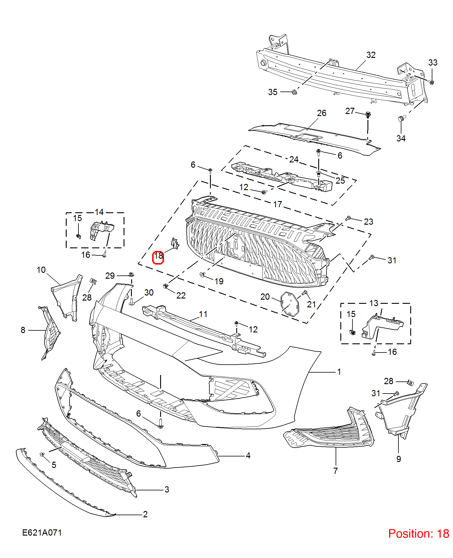 MG Towing Eye Cover OEM 10745967 FOR MG 10745967-MG_OEM