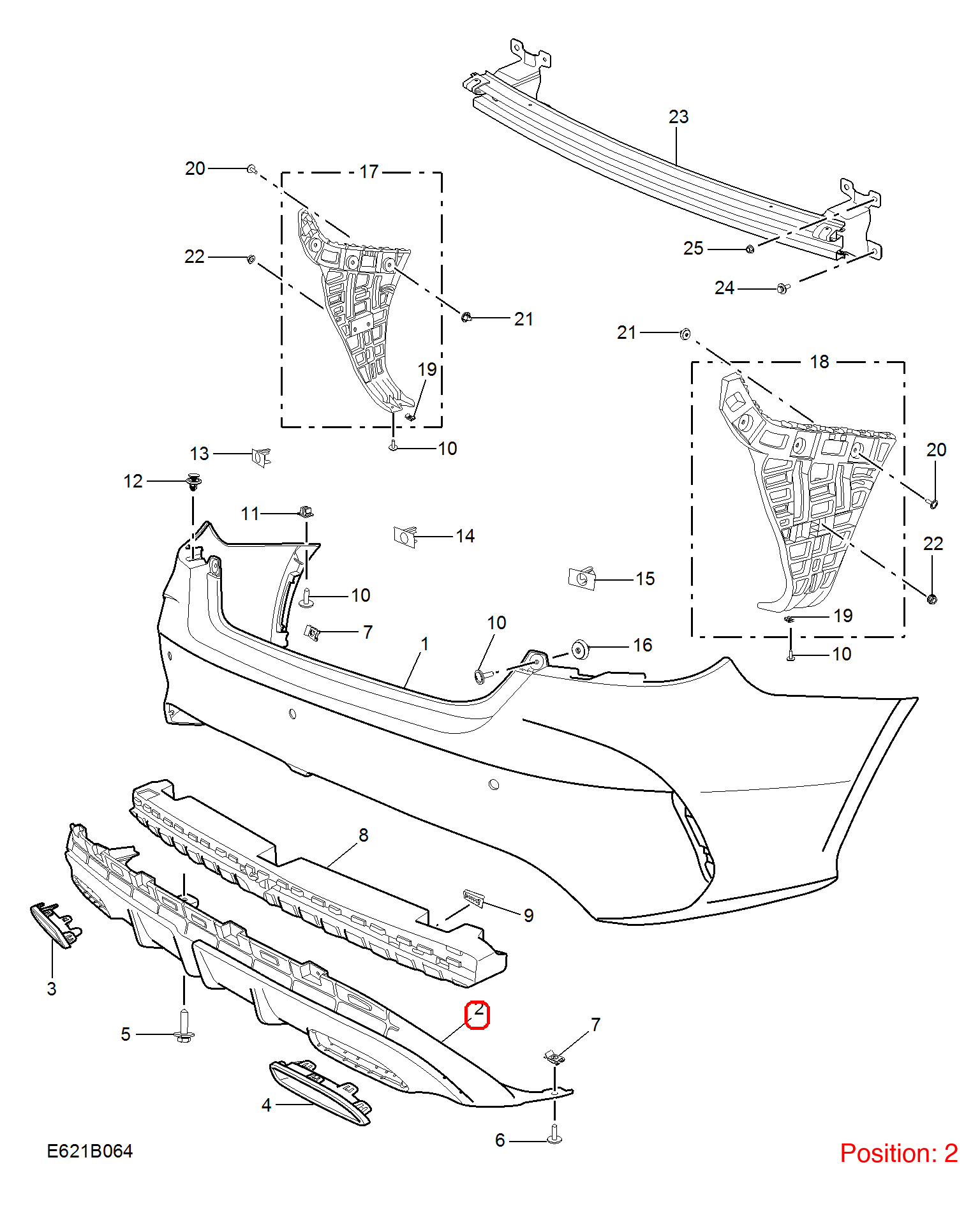 MG Bumper Diffuser OEM 10745972 FOR MG 10745972-MG_OEM