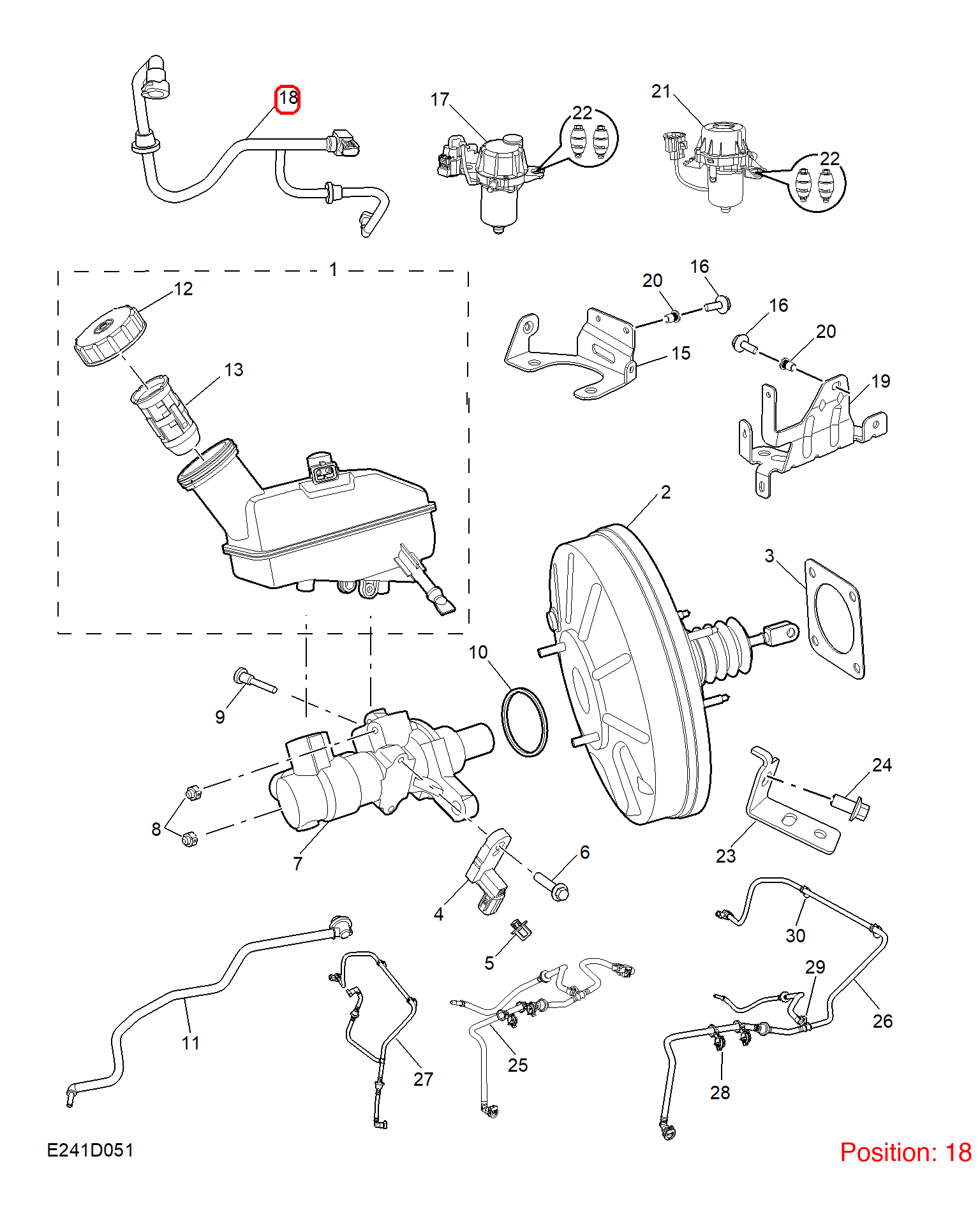 MG Brake vacuum hose OEM 10746980 FOR MG5 MG 10746980-MG_OEM