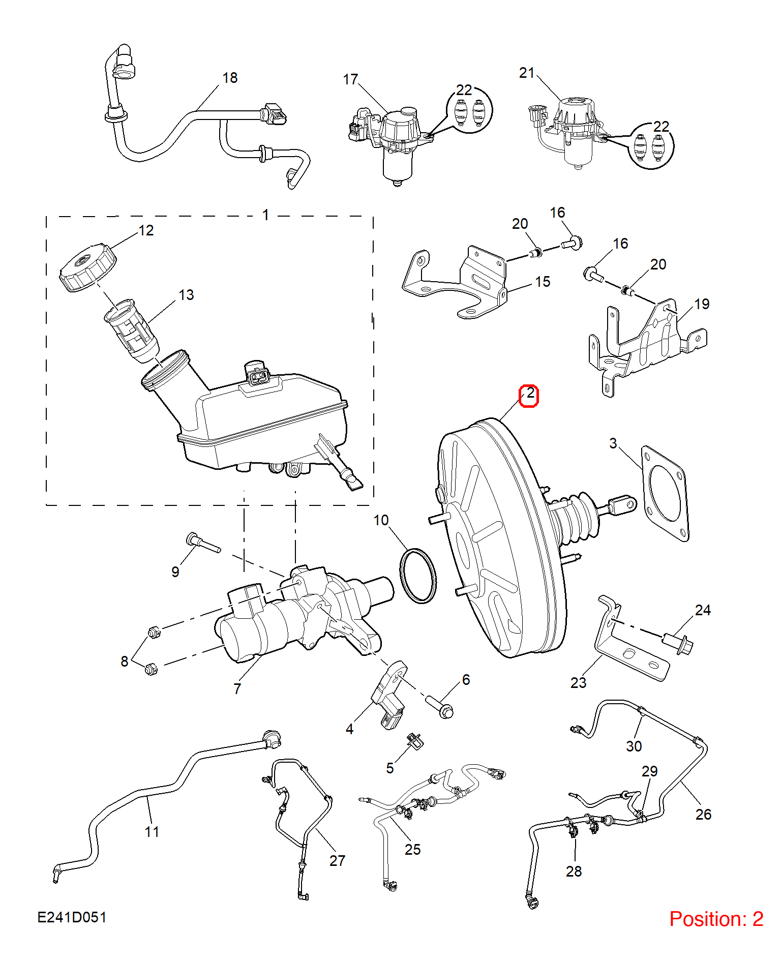 MG Brake booster OEM 10759917 FOR MG5 MG 10759917-MG_OEM