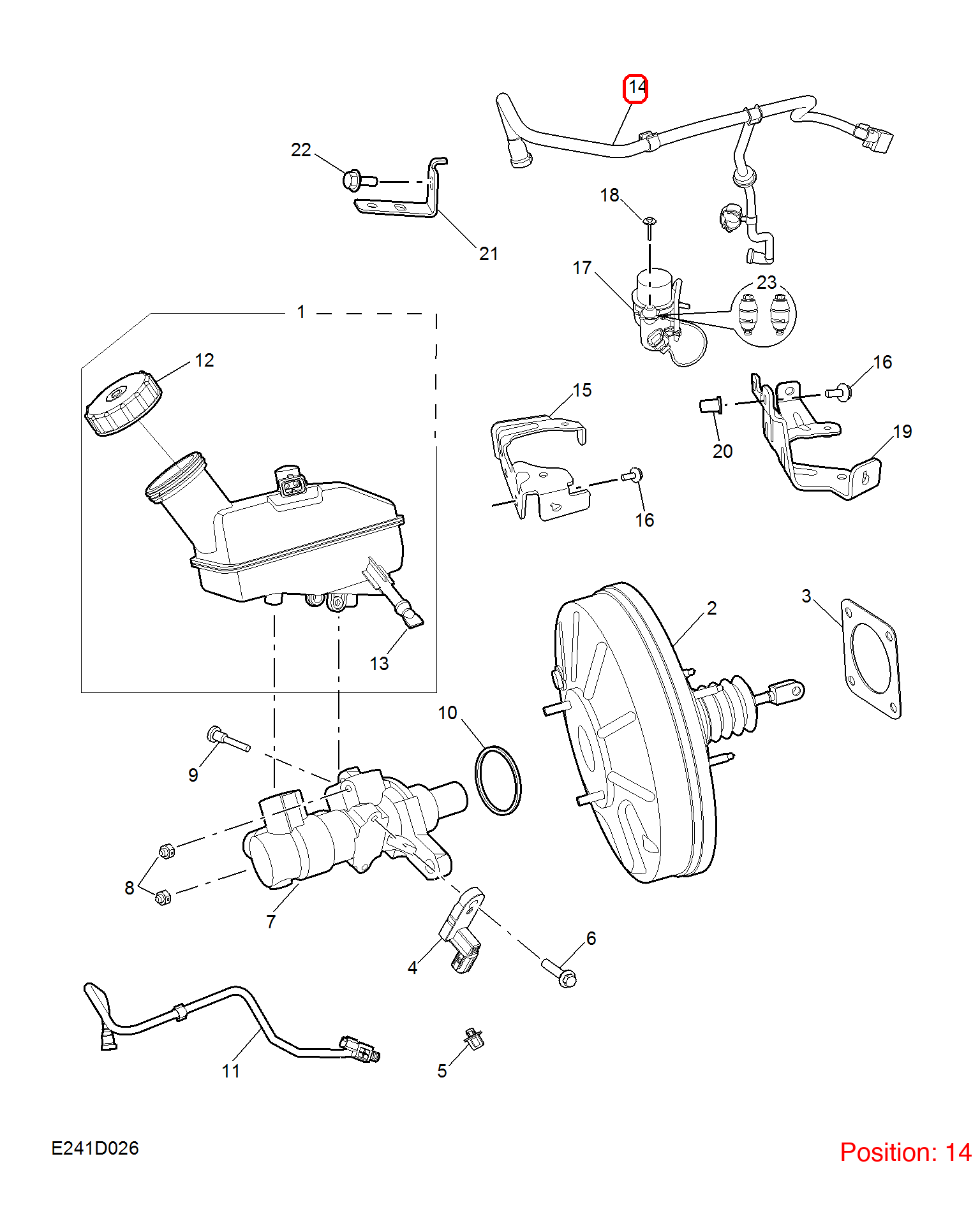 MG Brake vacuum hose OEM 10762426 FOR MG6 10762426-MG_OEM