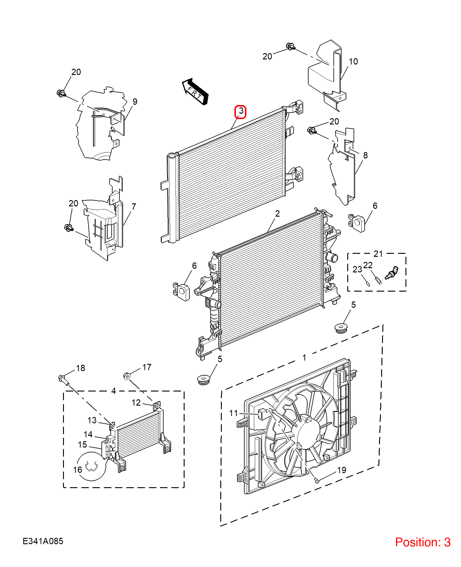 MG Condenser OEM 10769602 FOR MG5 10769602-MG_OEM