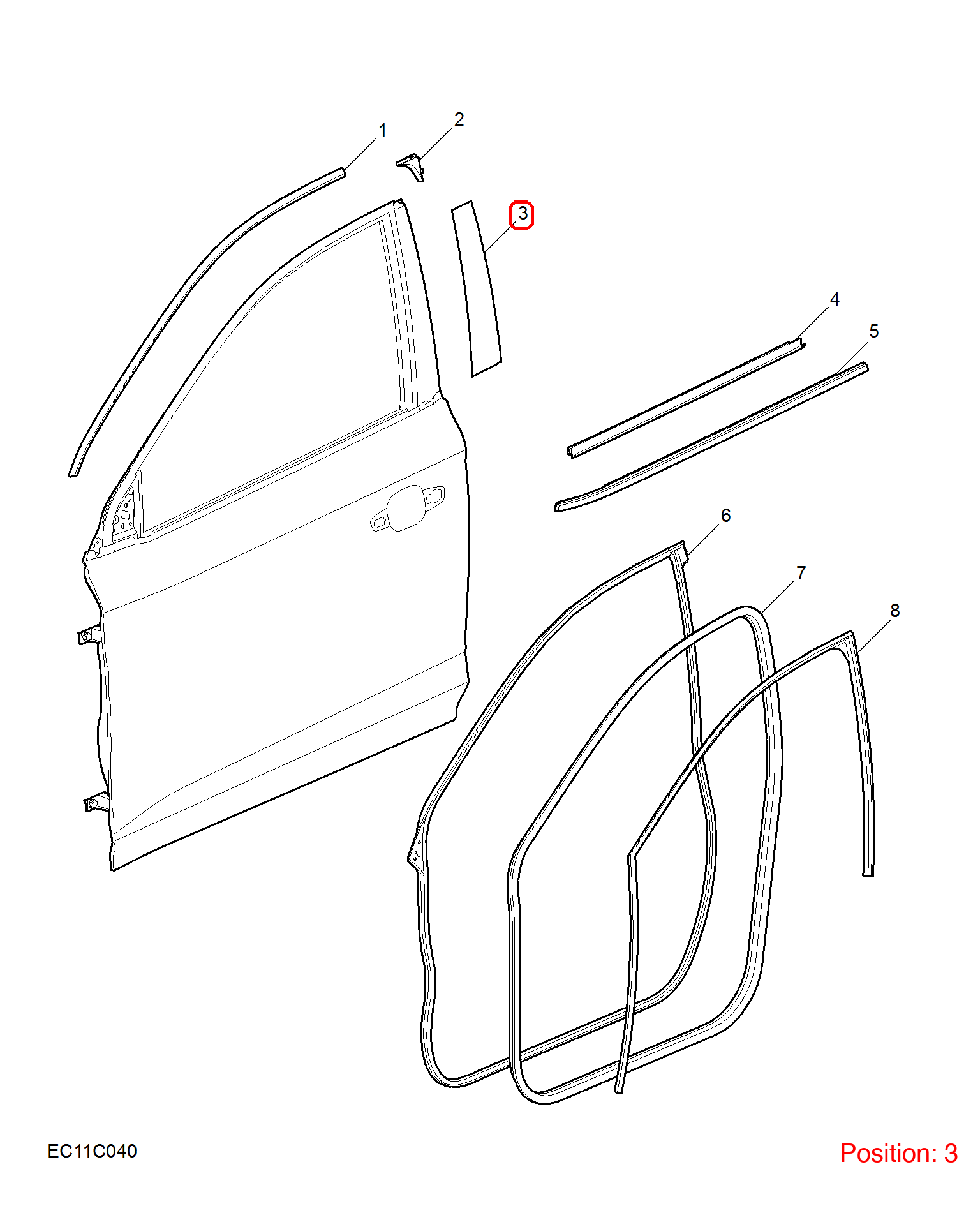 MG Door sticker OEM 10770044 FOR MG 10770044-MG_OEM