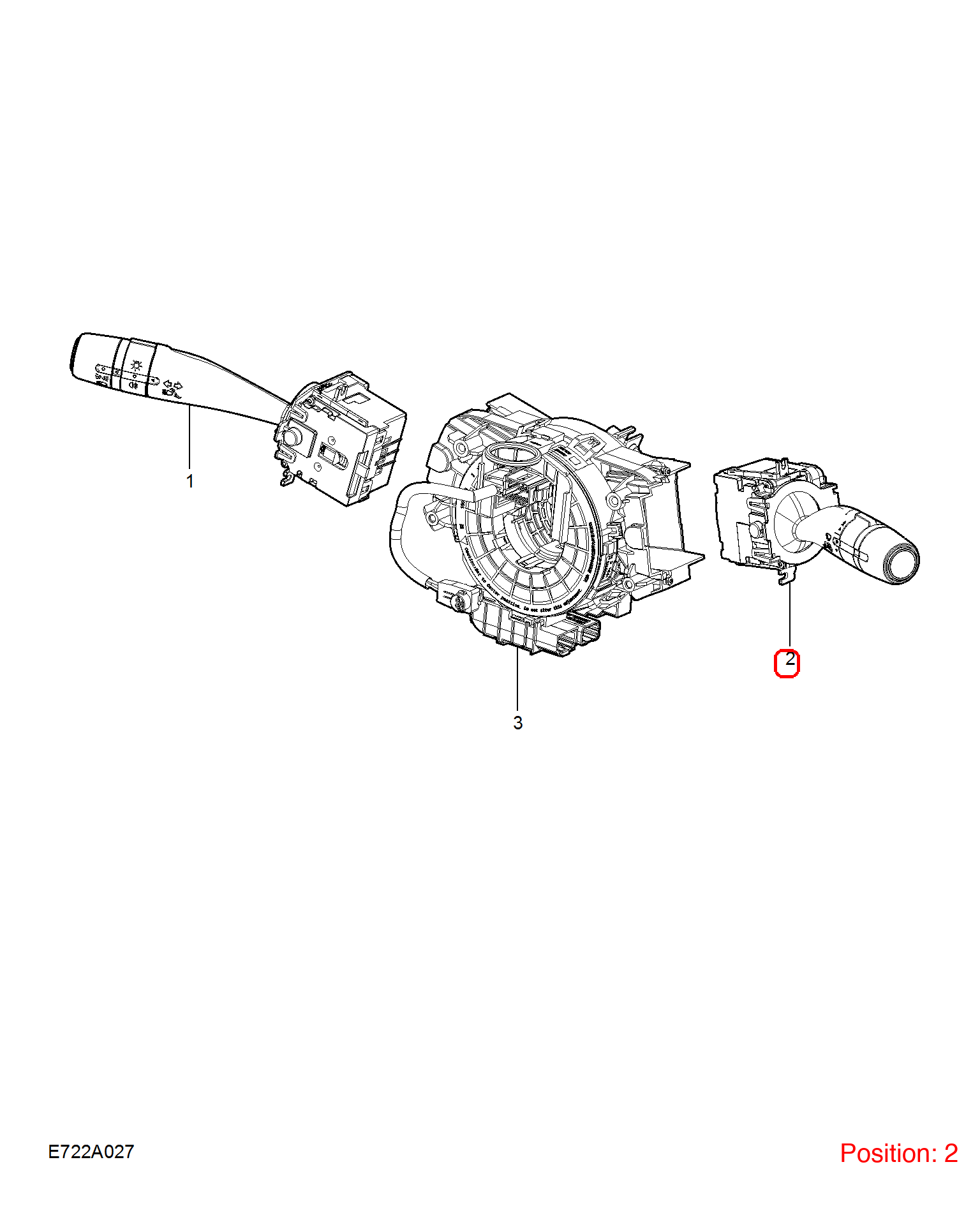 MG Wiper switch OEM 10770215 FOR MG MG5 10770215-MG_OEM