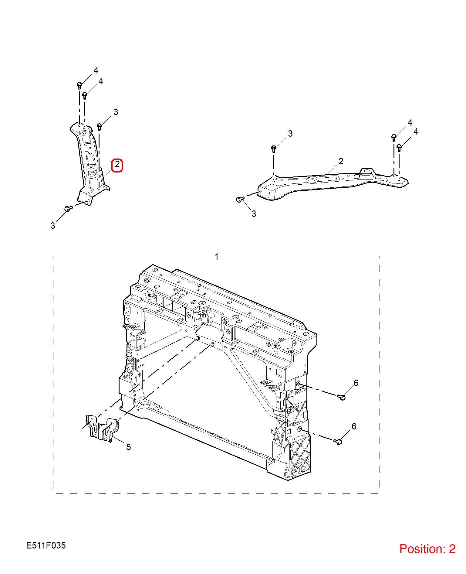MG Headlight Bracket OEM 10770320SEPP FOR MG 10770320SEPP-MG_OEM