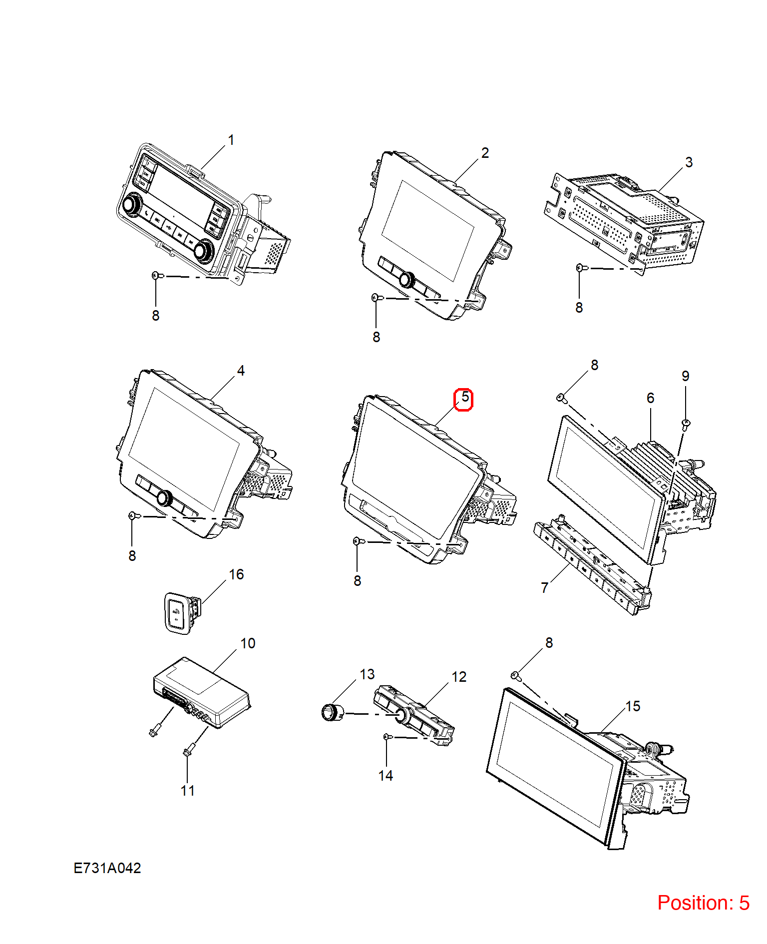 MG Multimedia player OEM 10772758 FOR MG5 10772758-MG_OEM
