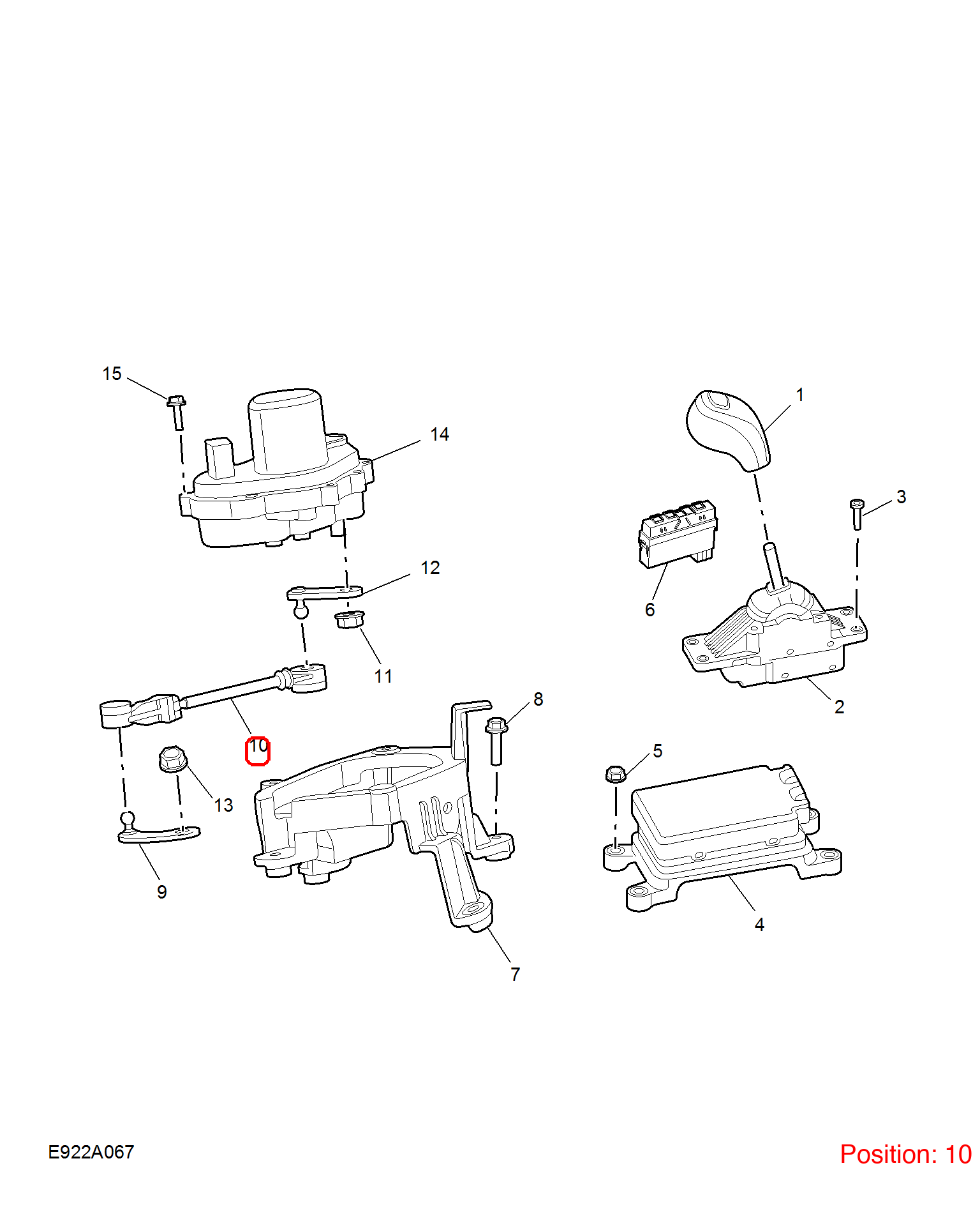 MG Shift cable OEM 10773517 FOR MG 10773517-MG_OEM