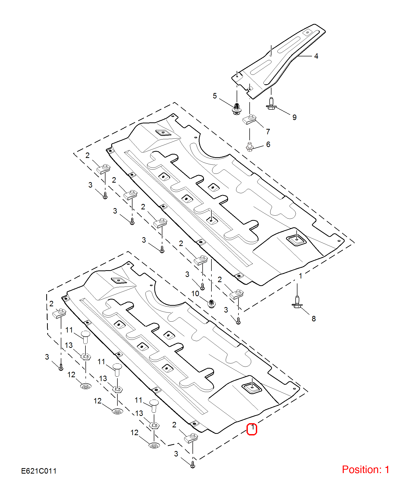 MG Engine lower guard plate OEM 10778165 FOR MG RX5 10778165-MG_OEM