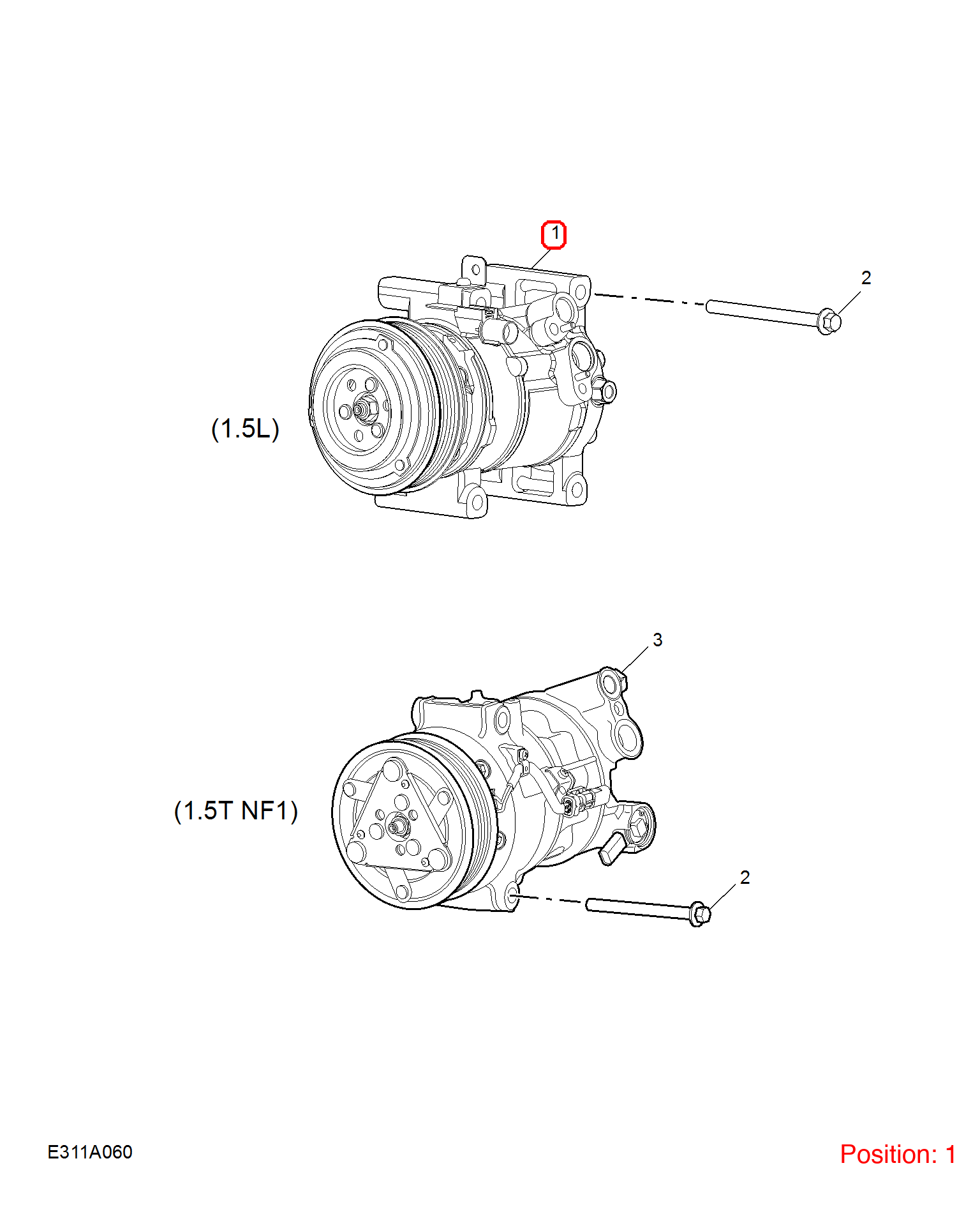MG A/C Compressor OEM 10780650 FOR MG MG5 10780650-MG_OEM