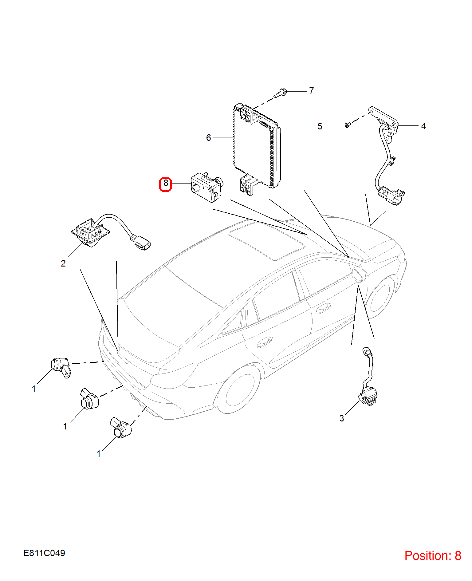 MG Camera OEM 10782276 FOR MG5 MG 10782276-MG_OEM