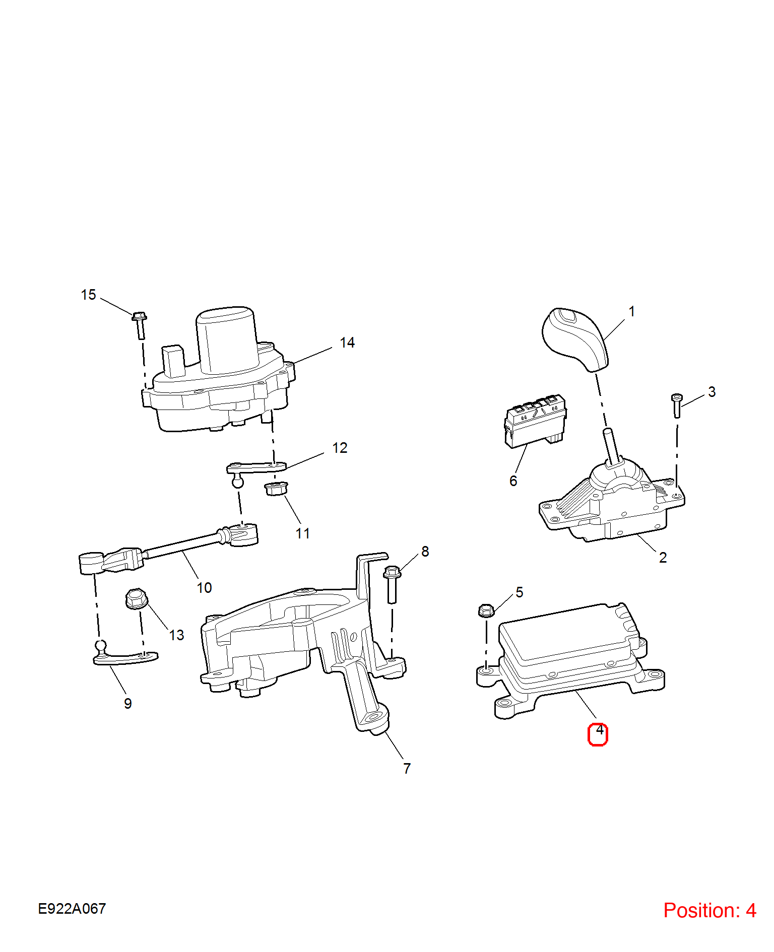 MG Gear shift lever computer OEM 10784856 FOR MG 10784856-MG_OEM