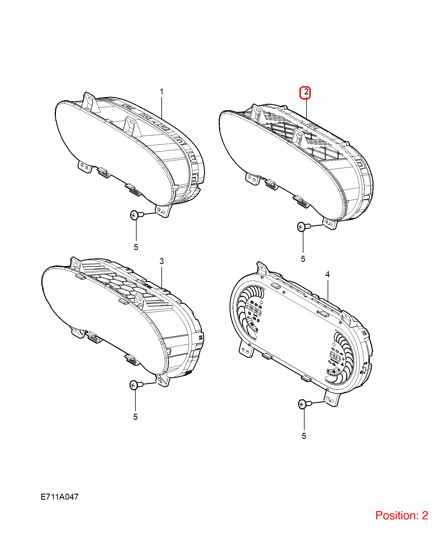 MG Combination instrument assembly OEM 10790133 FOR MG5 10790133-MG_OEM
