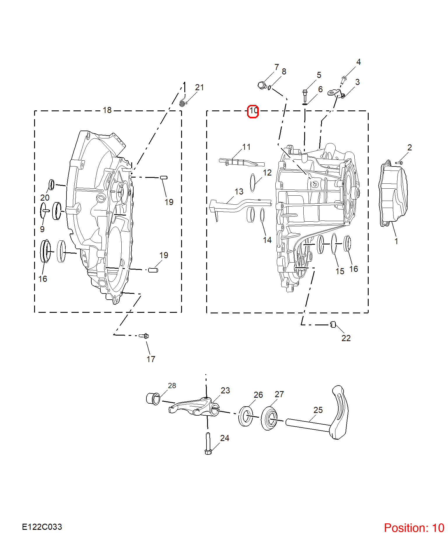 MG Transmission housing OEM 10790535 FOR MG5 10790535-MG_OEM