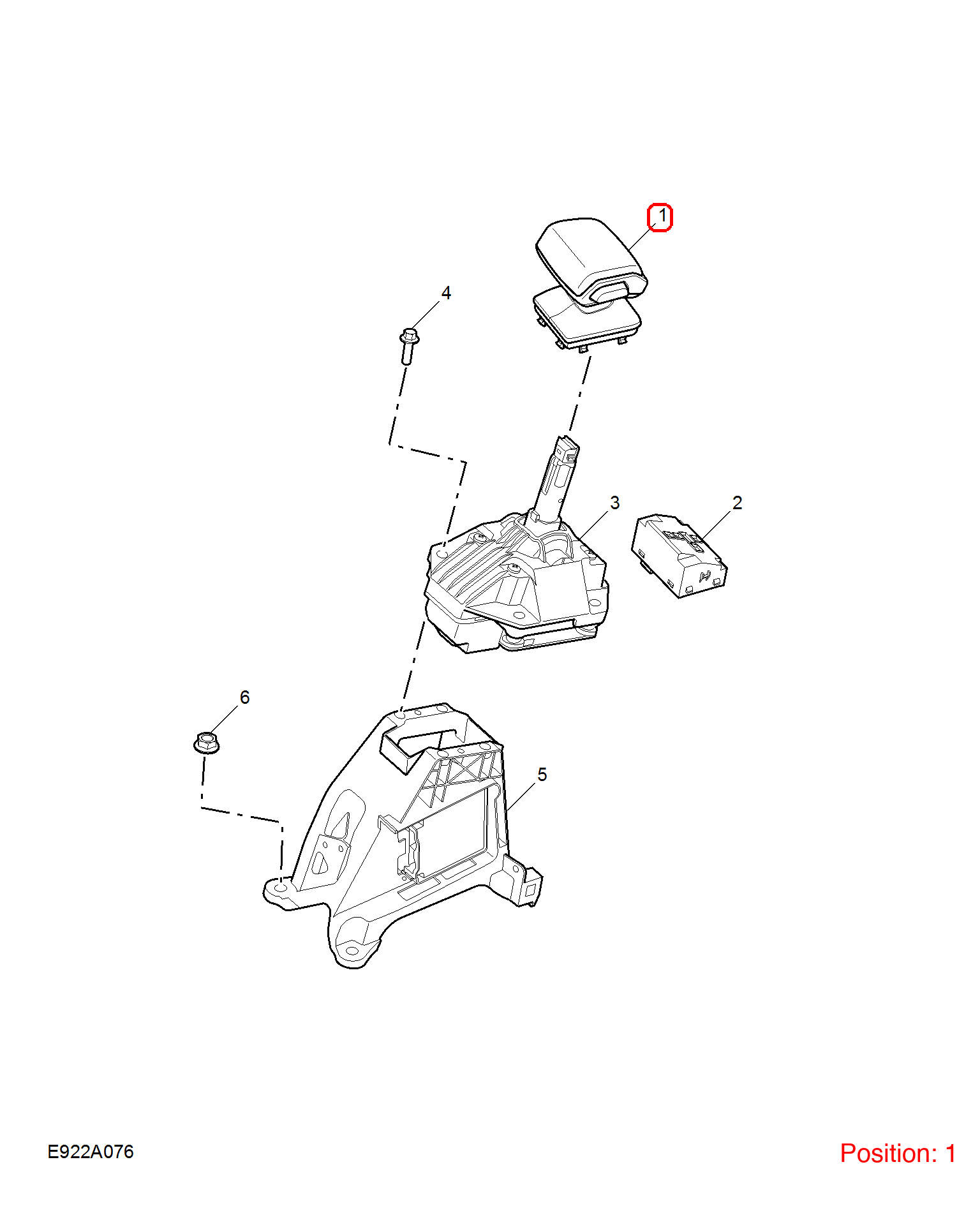 MG Gear shift lever ball head OEM 10791279 FOR MG5 10791279-MG_OEM