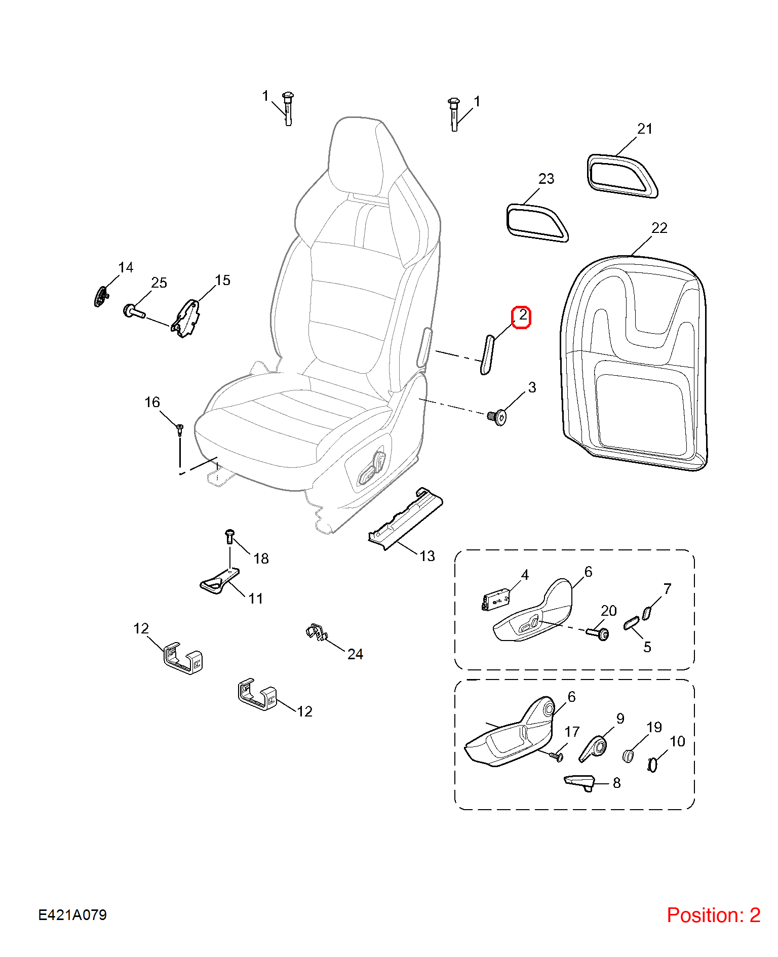 MG Seat adjustment handle OEM 10794257PMC FOR MG 10794257PMC-MG_OEM