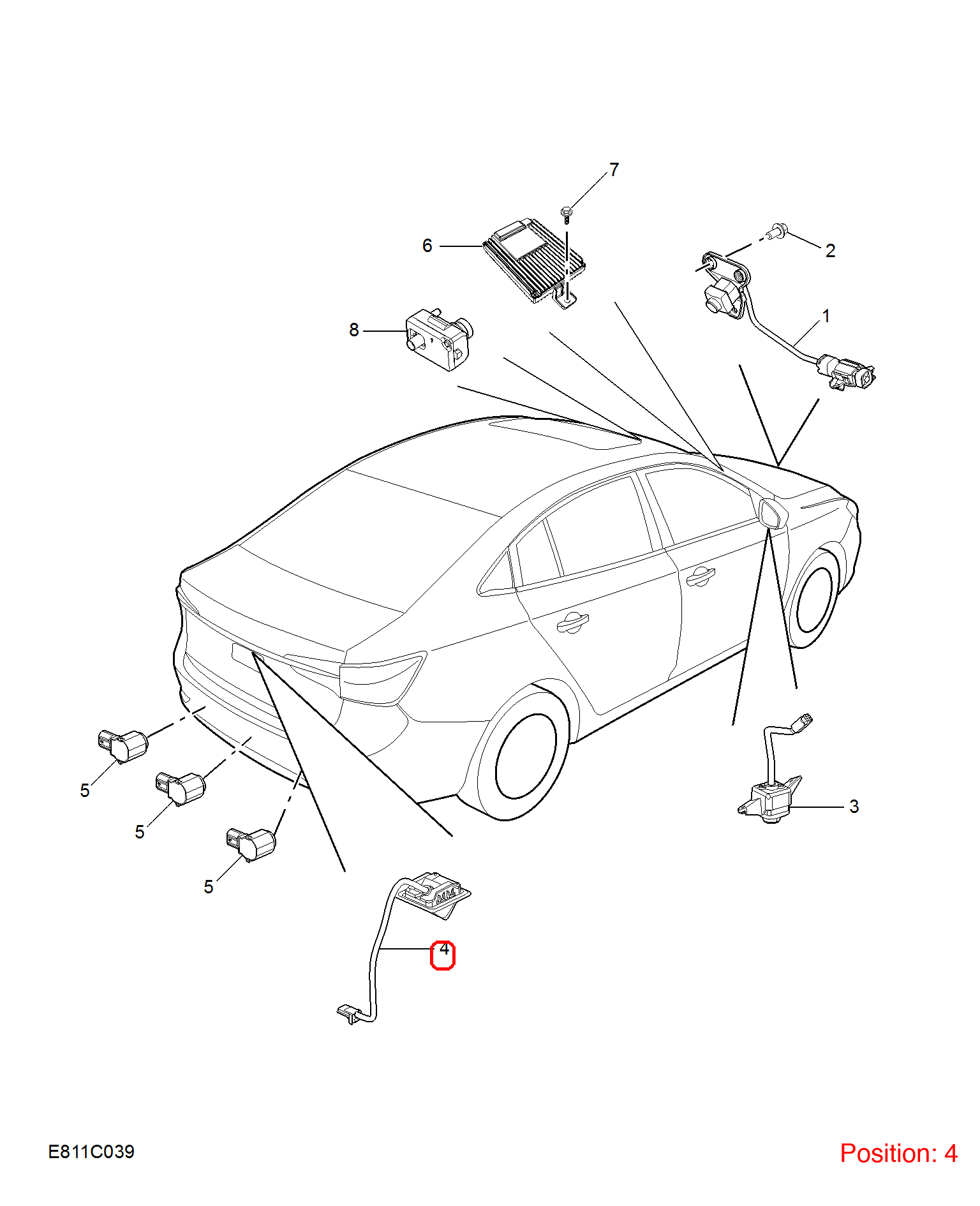 MG Camera OEM 10799315 FOR MG5 10799315-MG_OEM
