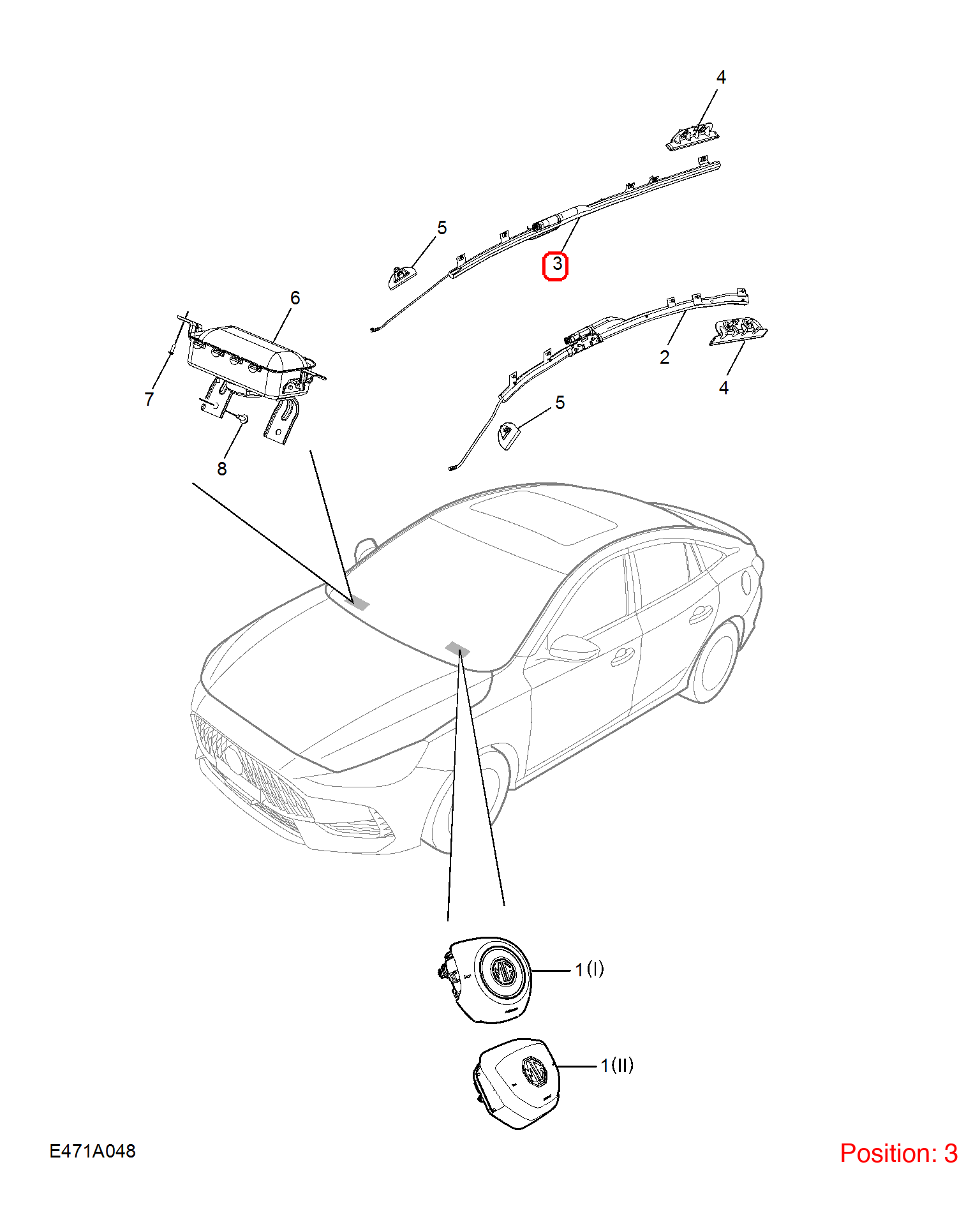 MG Side air curtain OEM 10799375 FOR MG 10799375-MG_OEM