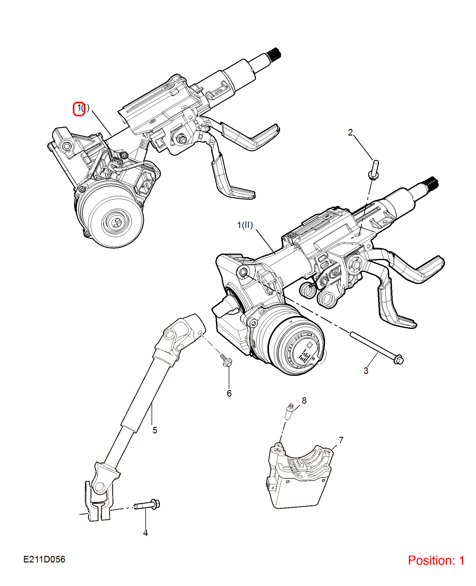 MG Steering column OEM 10810563 FOR MG 10810563-MG_OEM