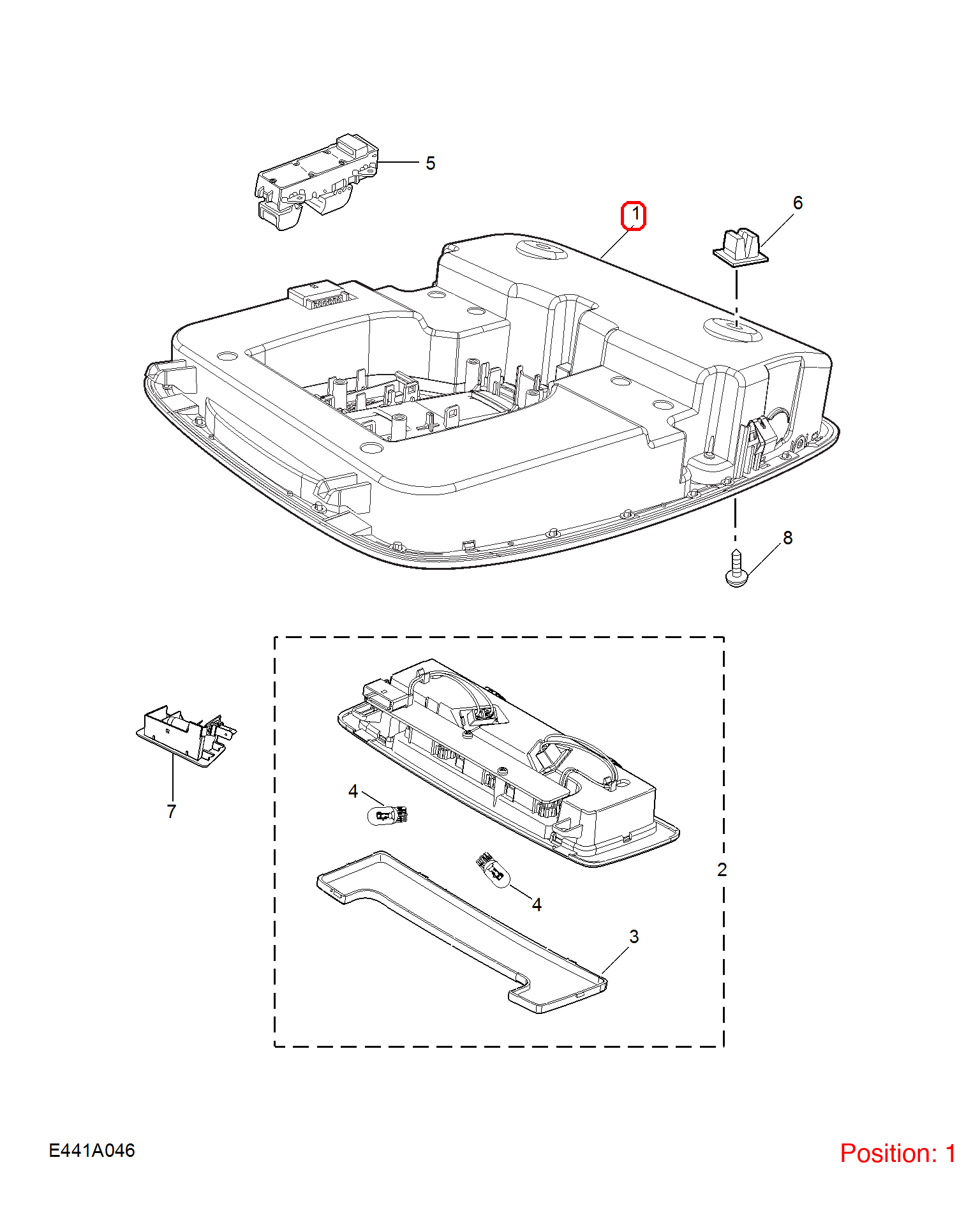 MG Roof control panel OEM 10815529ASA FOR MG 10815529ASA-MG_OEM
