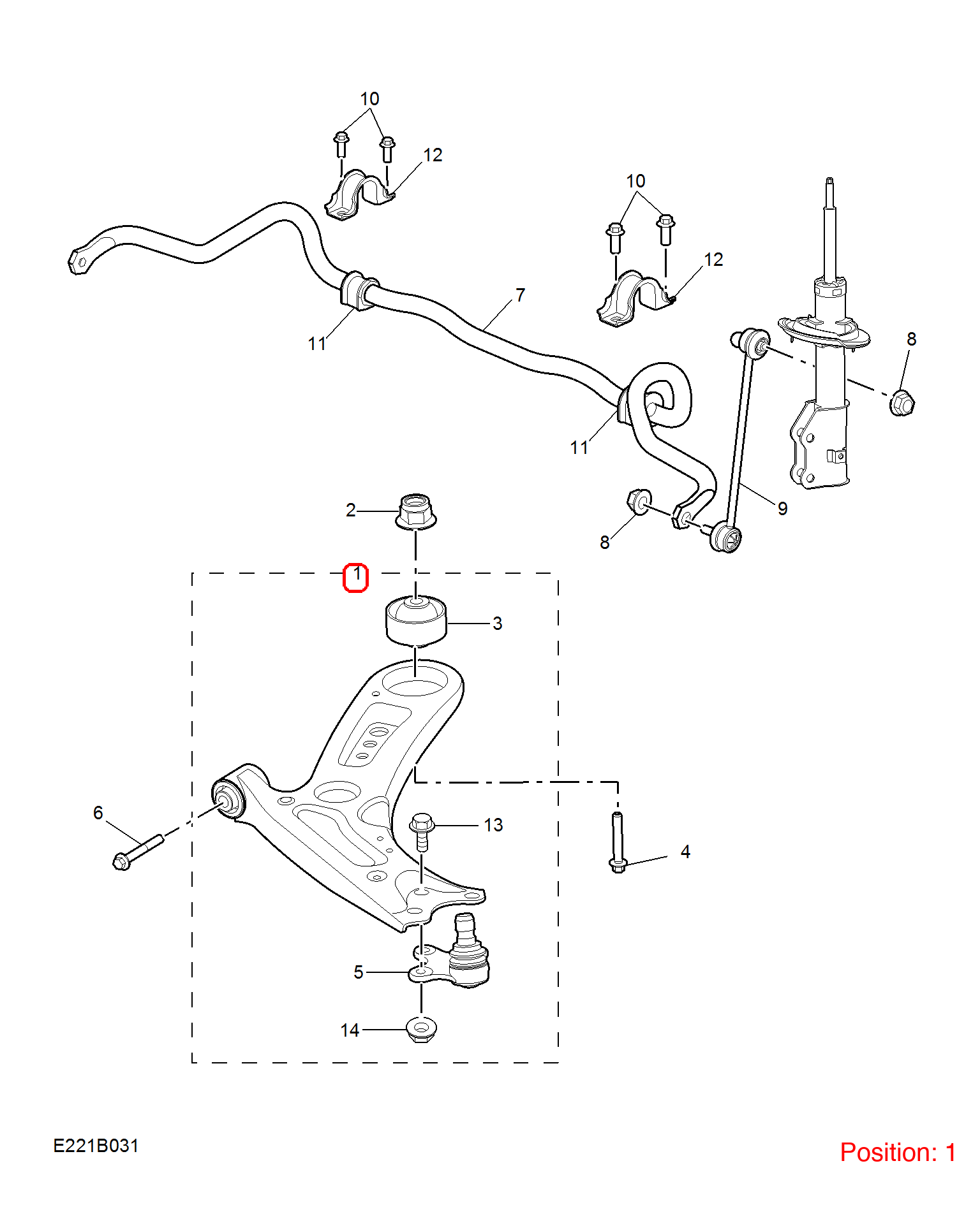 MG Control arm OEM 10816675 FOR MG5 10816675-MG_OEM