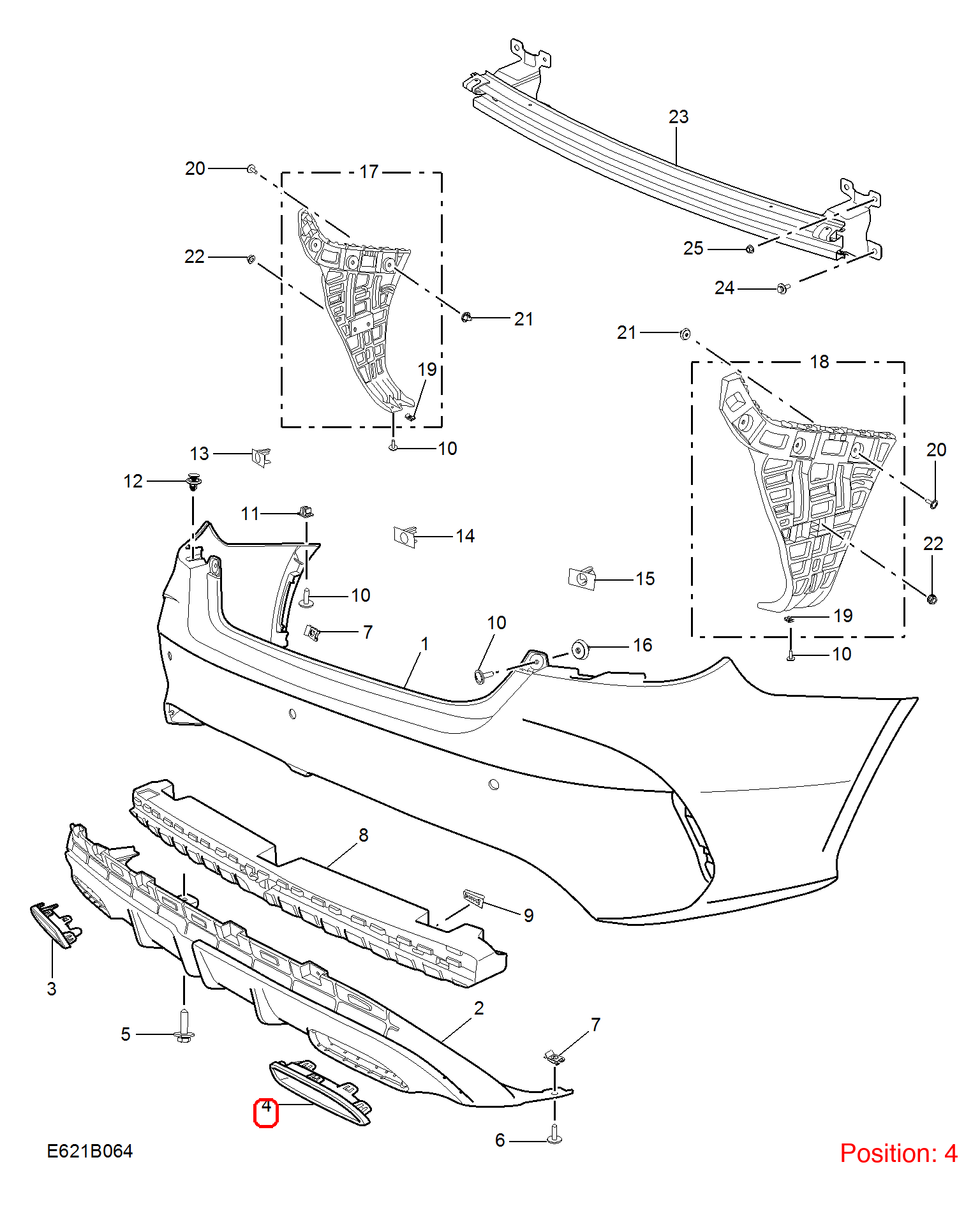 MG Bumper Trim OEM 10817559 FOR MG 10817559-MG_OEM