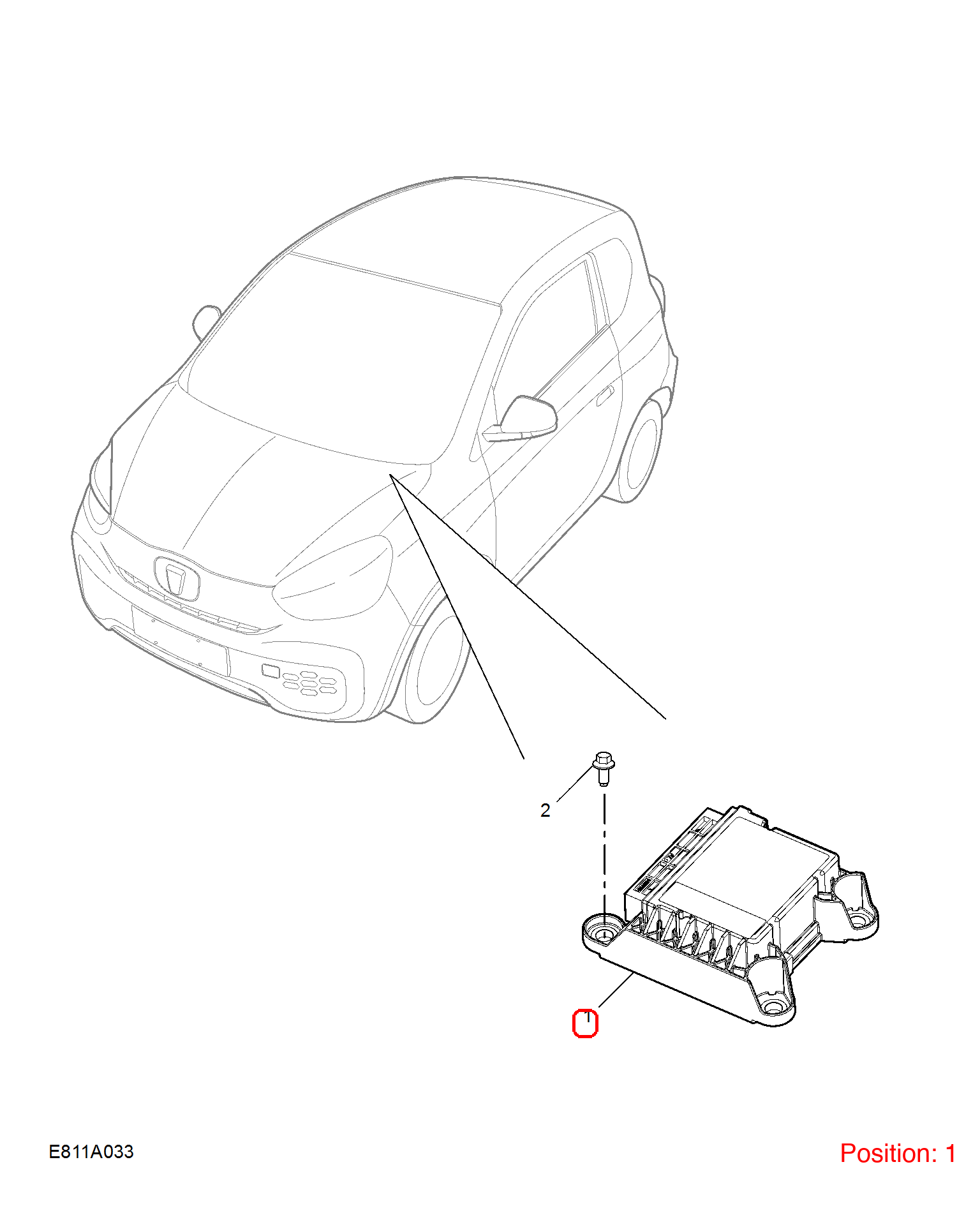 MG Airbag computer OEM 10821266 FOR MG 10821266-MG_OEM