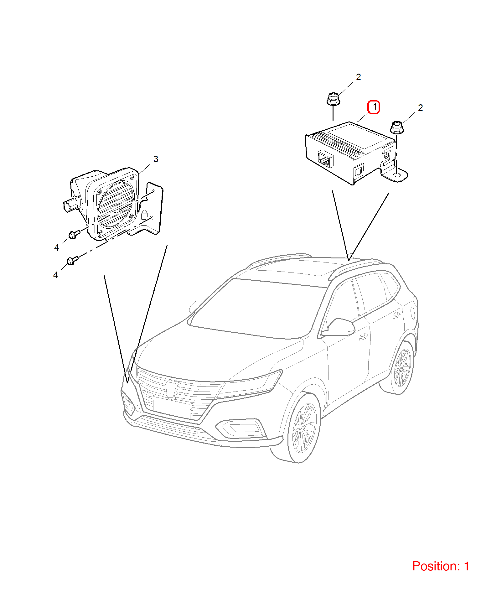 MG Pedestrian protection collision computer OEM 10826525 FOR MG 10826525-MG_OEM
