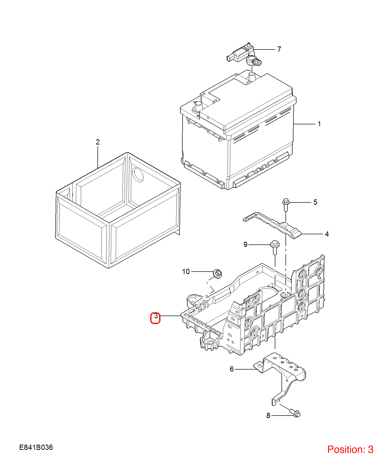 MG Battery base OEM 10829600 FOR MG5 MG6 10829600-MG_OEM
