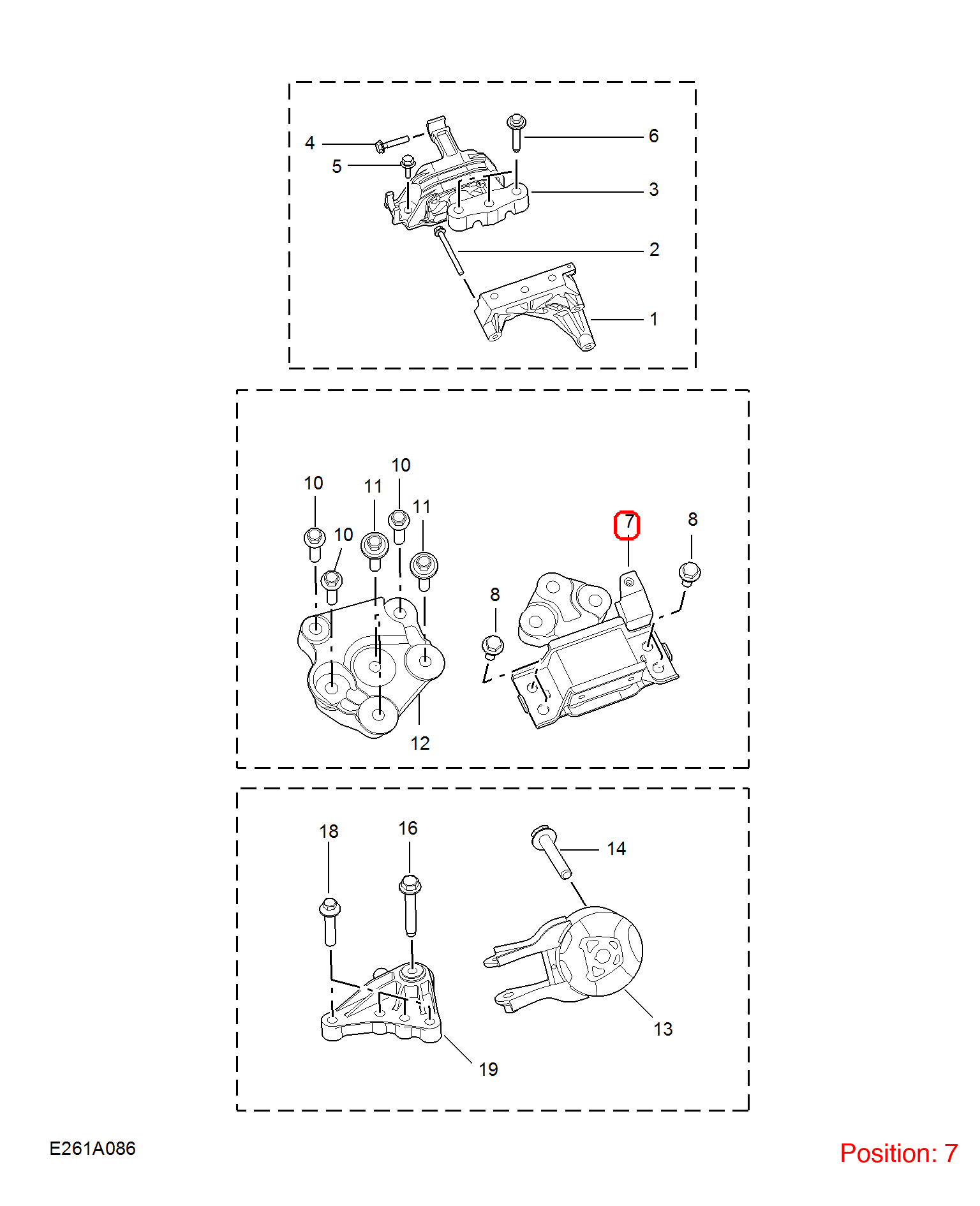 MG Transmission mount OEM 10830738 FOR MG5 MG 10830738-MG_OEM