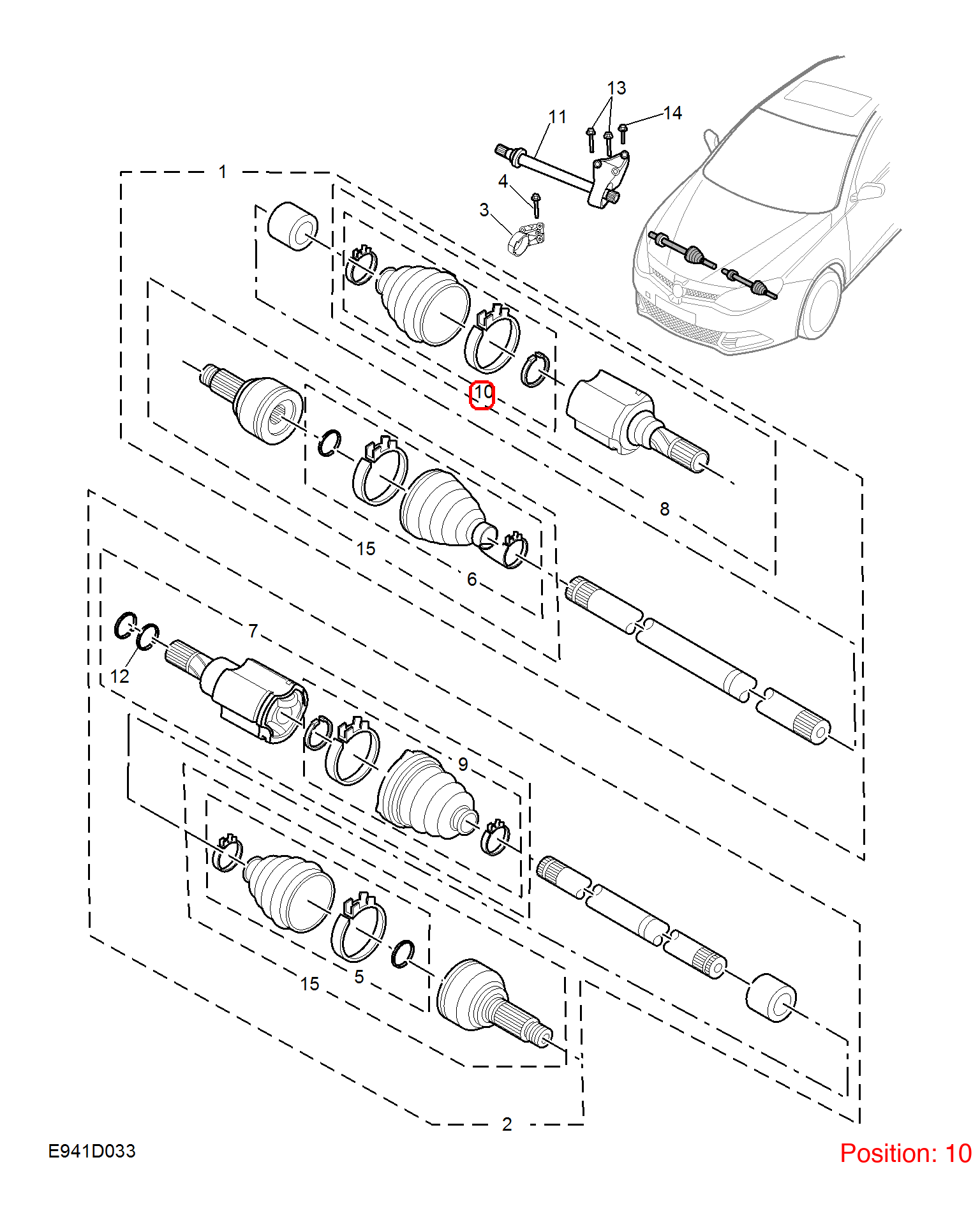 MG CV Boot OEM 10832509 FOR MG5 MG6 10832509-MG_OEM