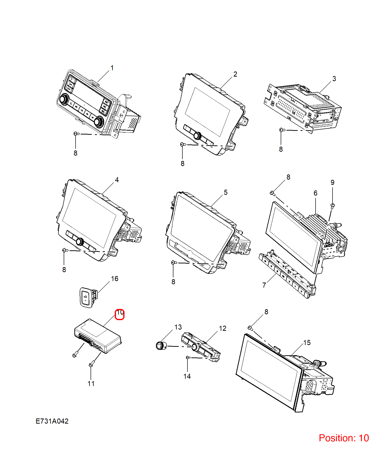 MG Communication computer OEM 10833012 FOR MG5 10833012-MG_OEM