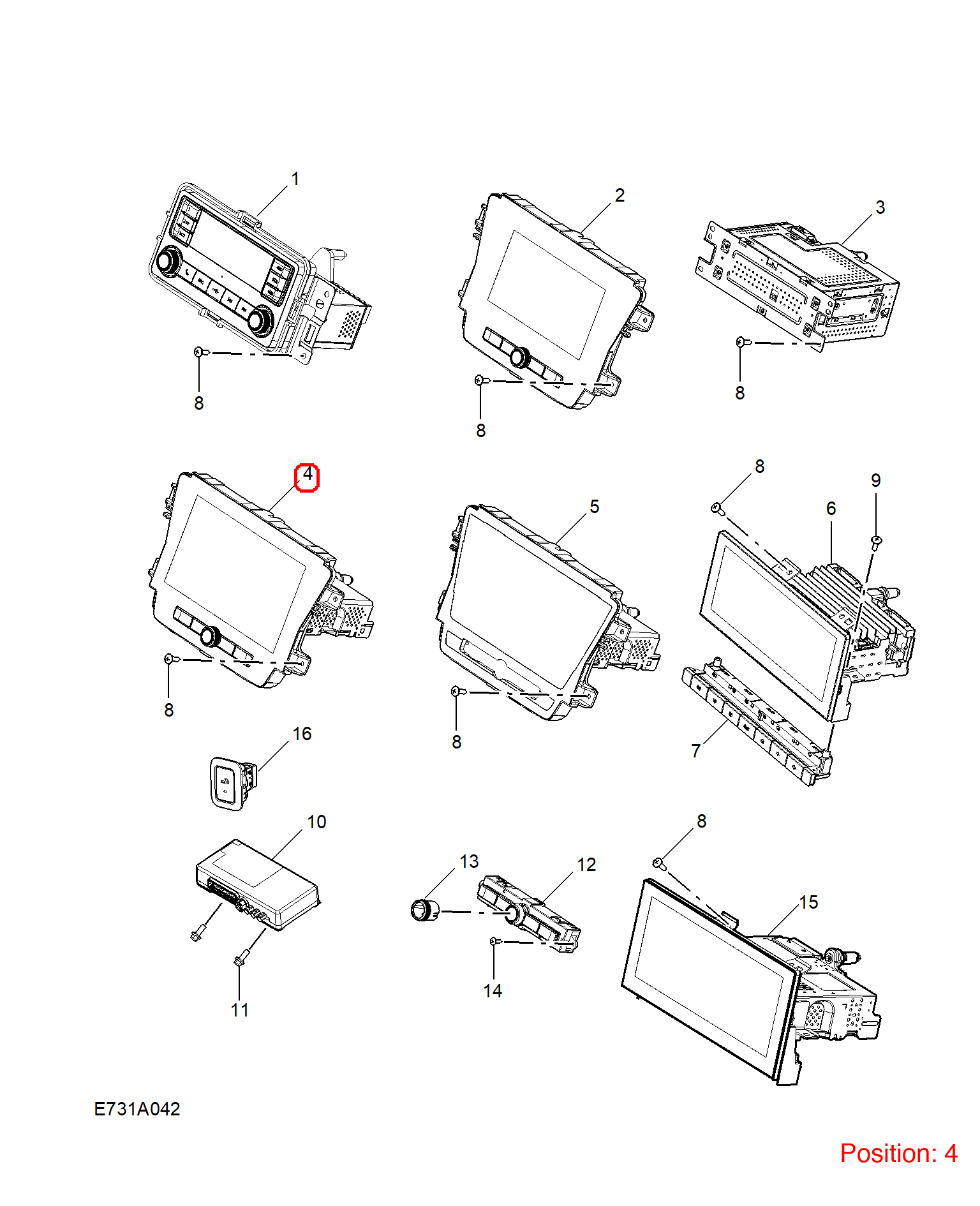 MG Multimedia player OEM 10842766 FOR MG5 10842766-MG_OEM