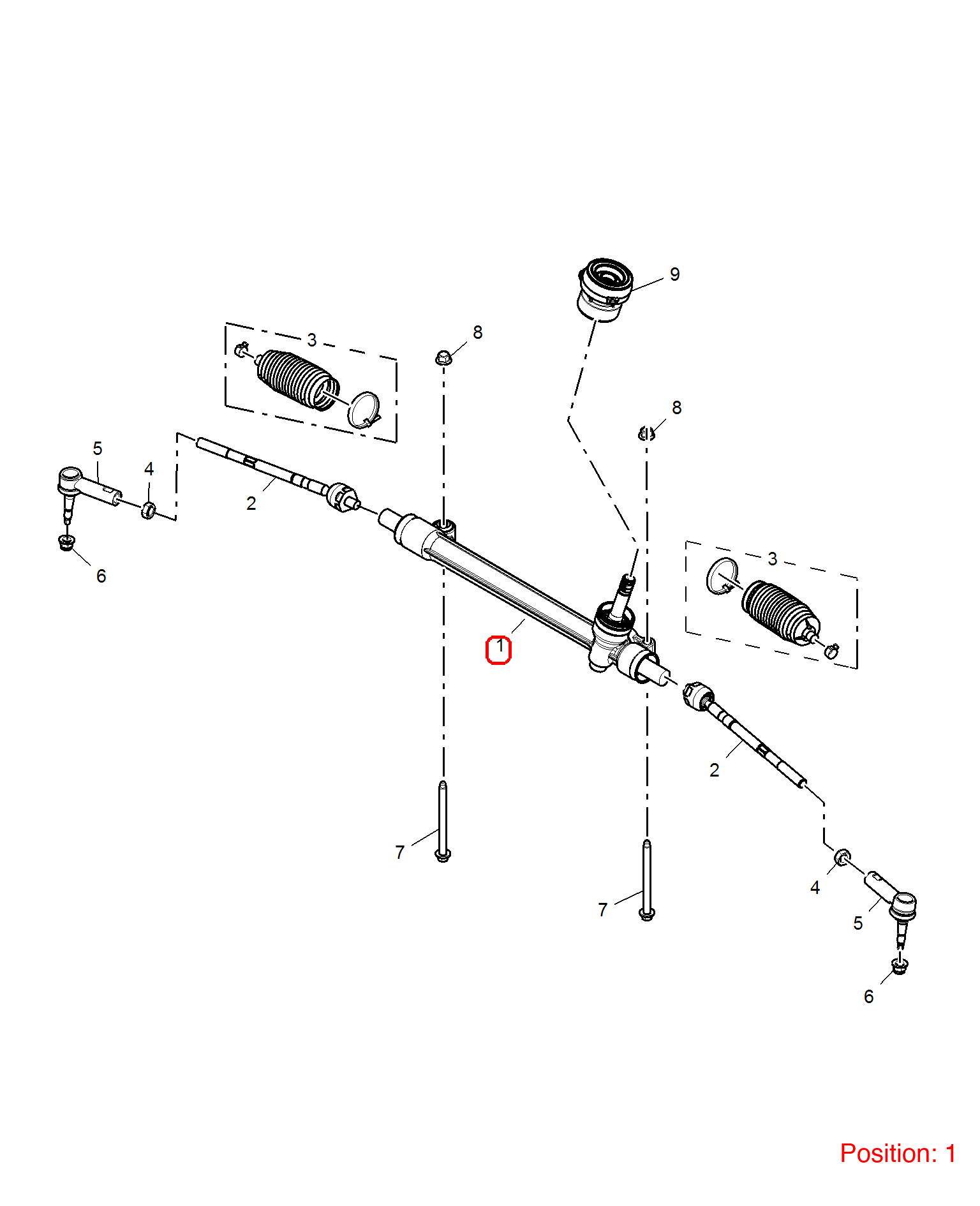 MG Steering gear OEM 10845277 FOR MG RX5 10845277-MG_OEM