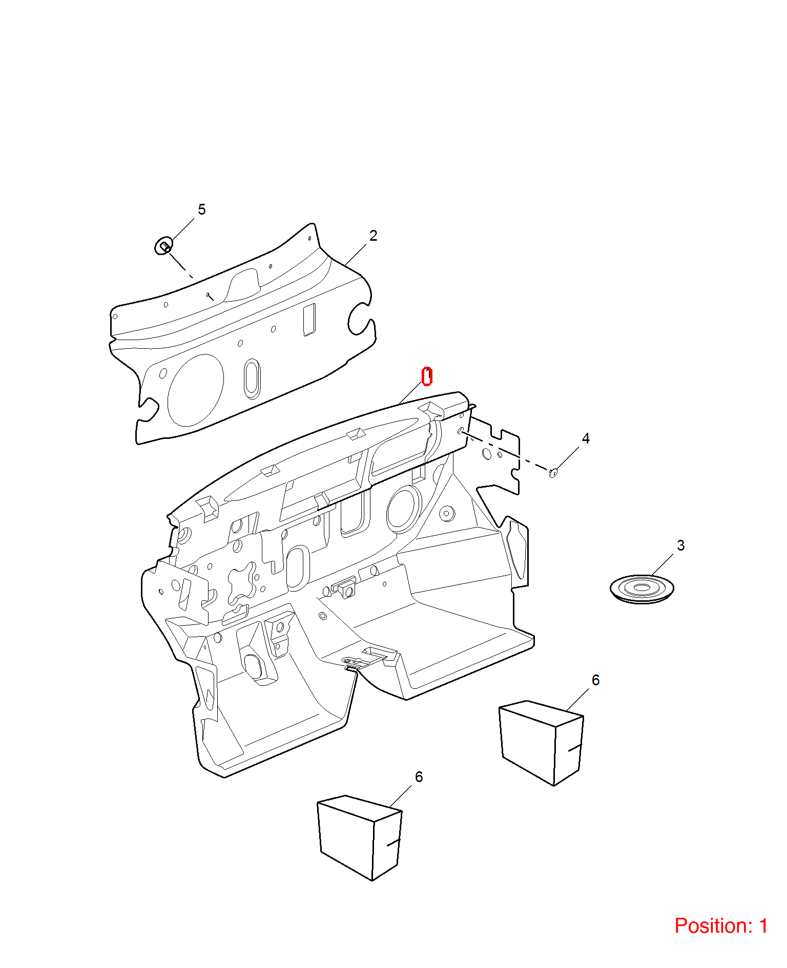 MG Firewall insulation cotton OEM 10854149 FOR MG 10854149-MG_OEM