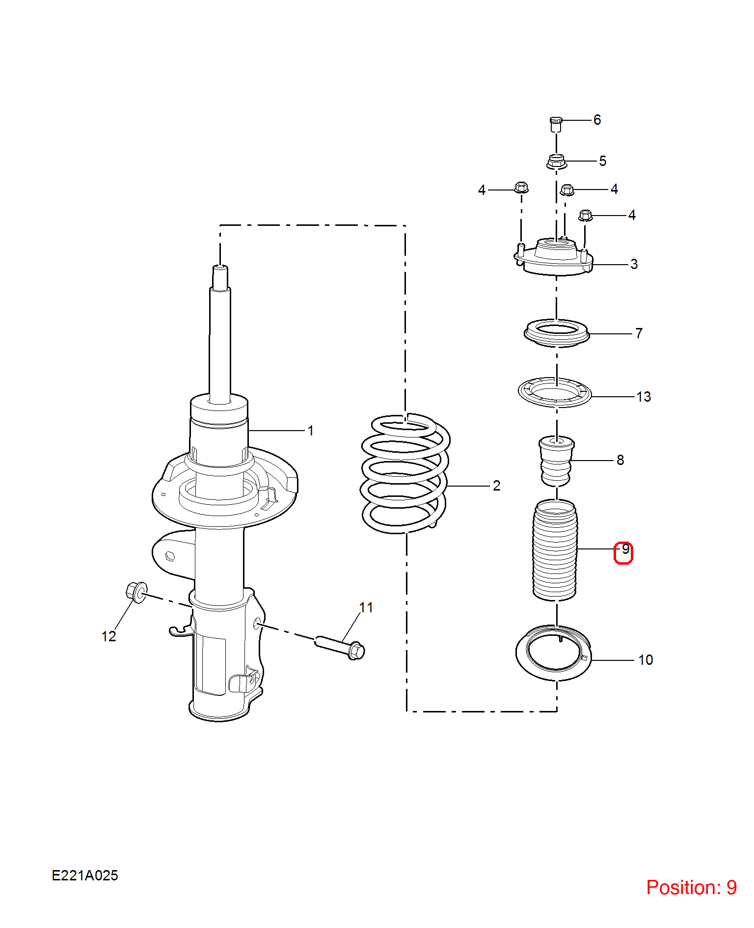 MG Shock absorber dust cover OEM 10856091 FOR MG6 10856091-MG_OEM
