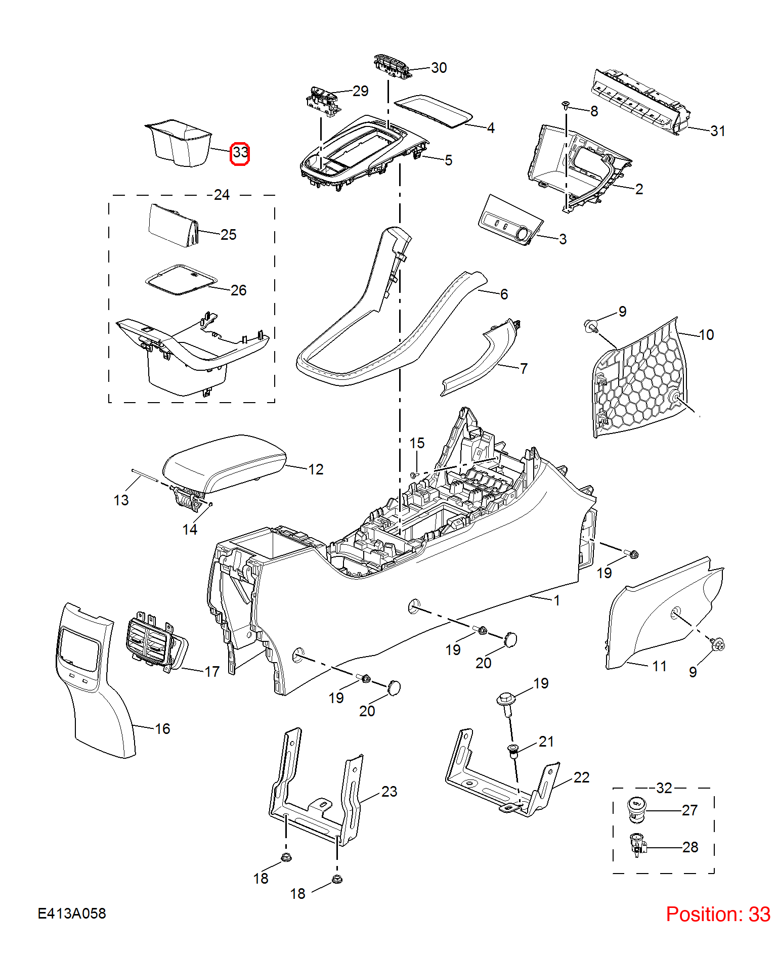 MG Drink holder OEM 10872960 FOR MG 10872960-MG_OEM