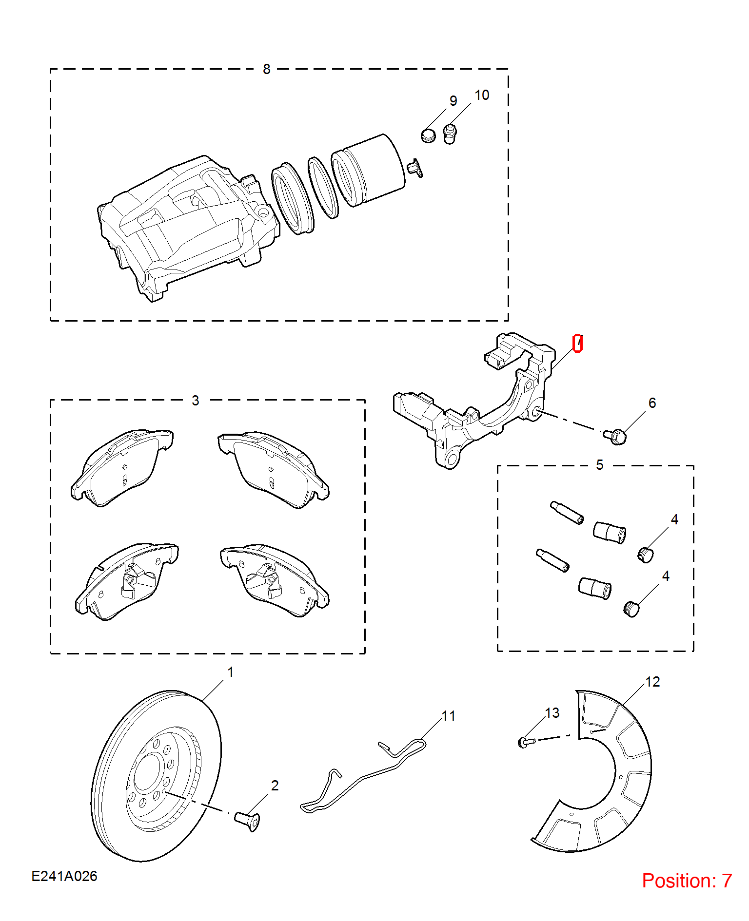 MG Brake caliper bracket OEM 10880072 FOR MG 10880072-MG_OEM