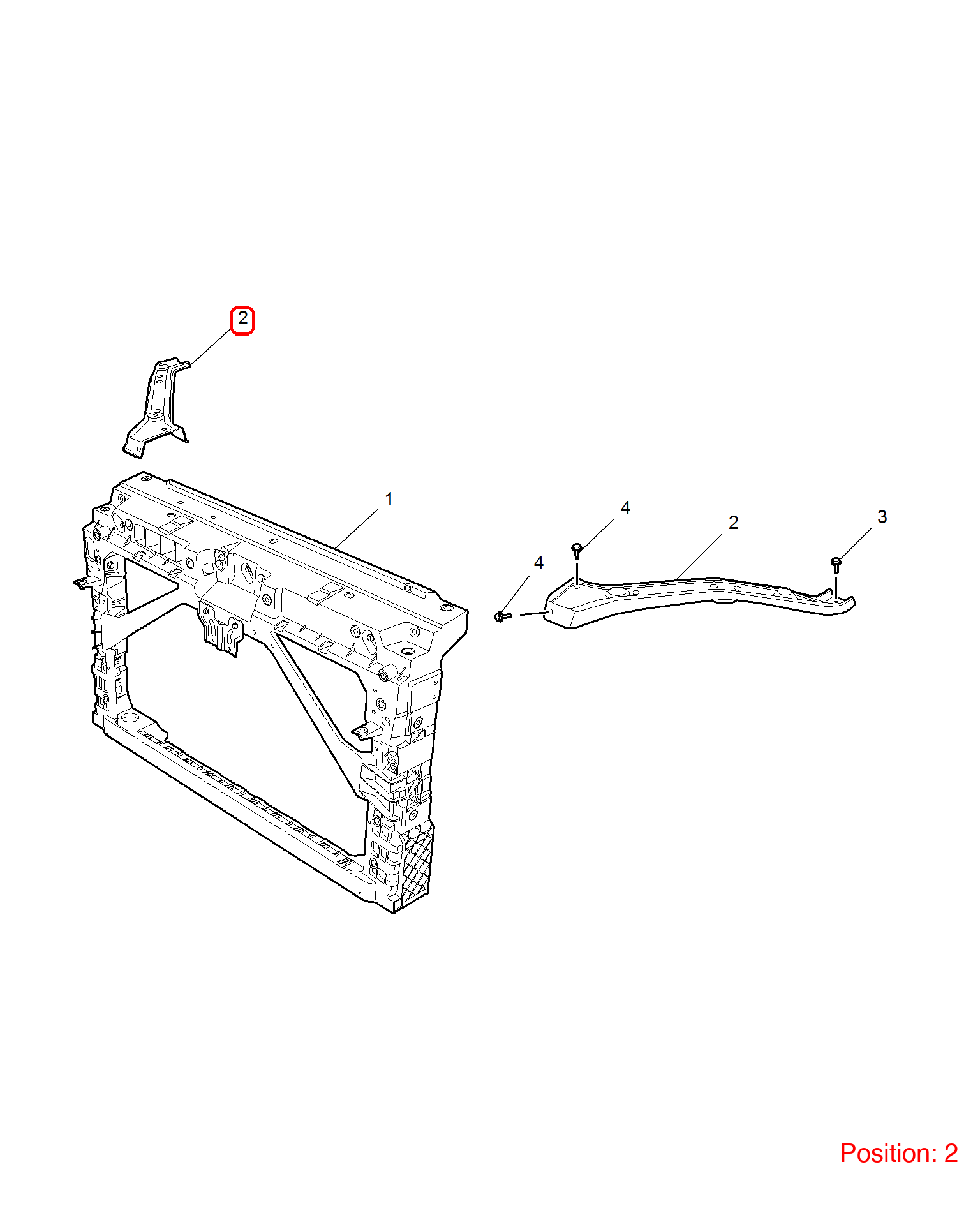 MG Headlight Bracket OEM 10881127 FOR MG6 10881127-MG_OEM