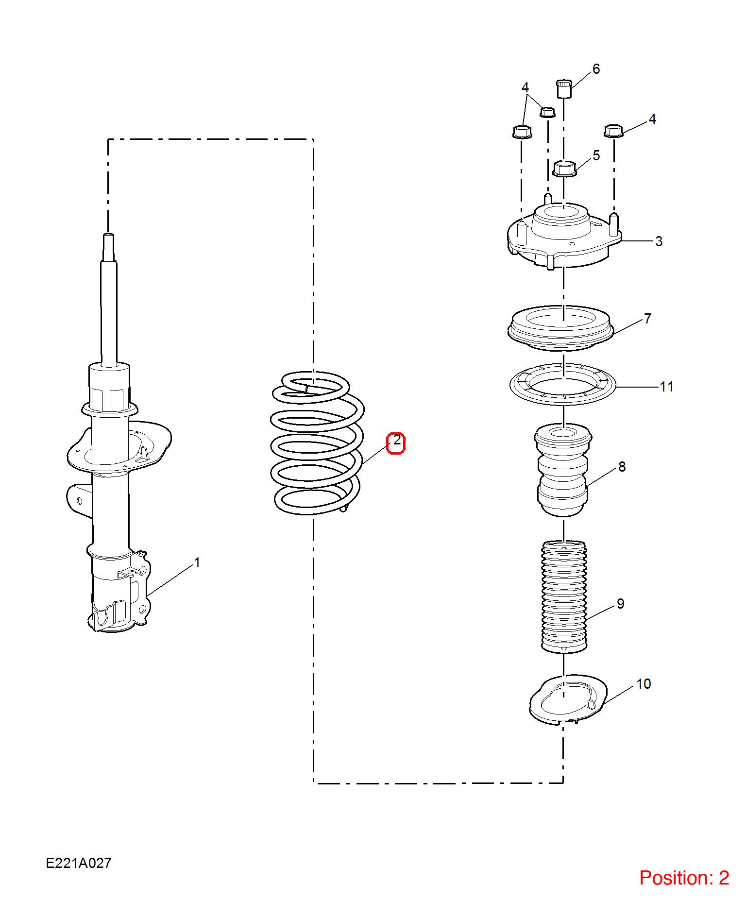 MG Shock absorber spring OEM 10886626 FOR MG 10886626-MG_OEM